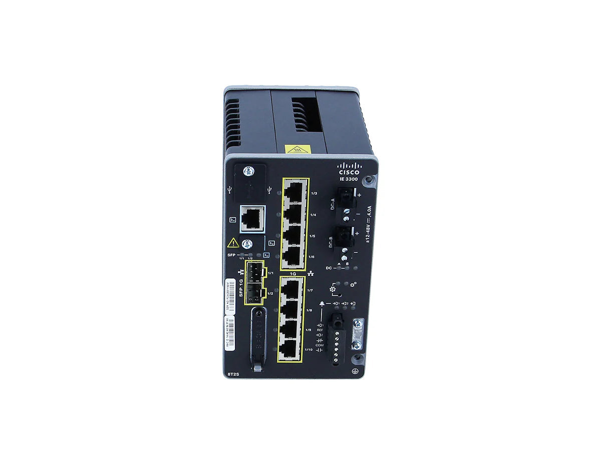Cisco IE-3300-8T2S-E Catalyst IE3300 Rugged Managed Industrial Ethernet Switch with 8 RJ45 and 2 SFP Ports