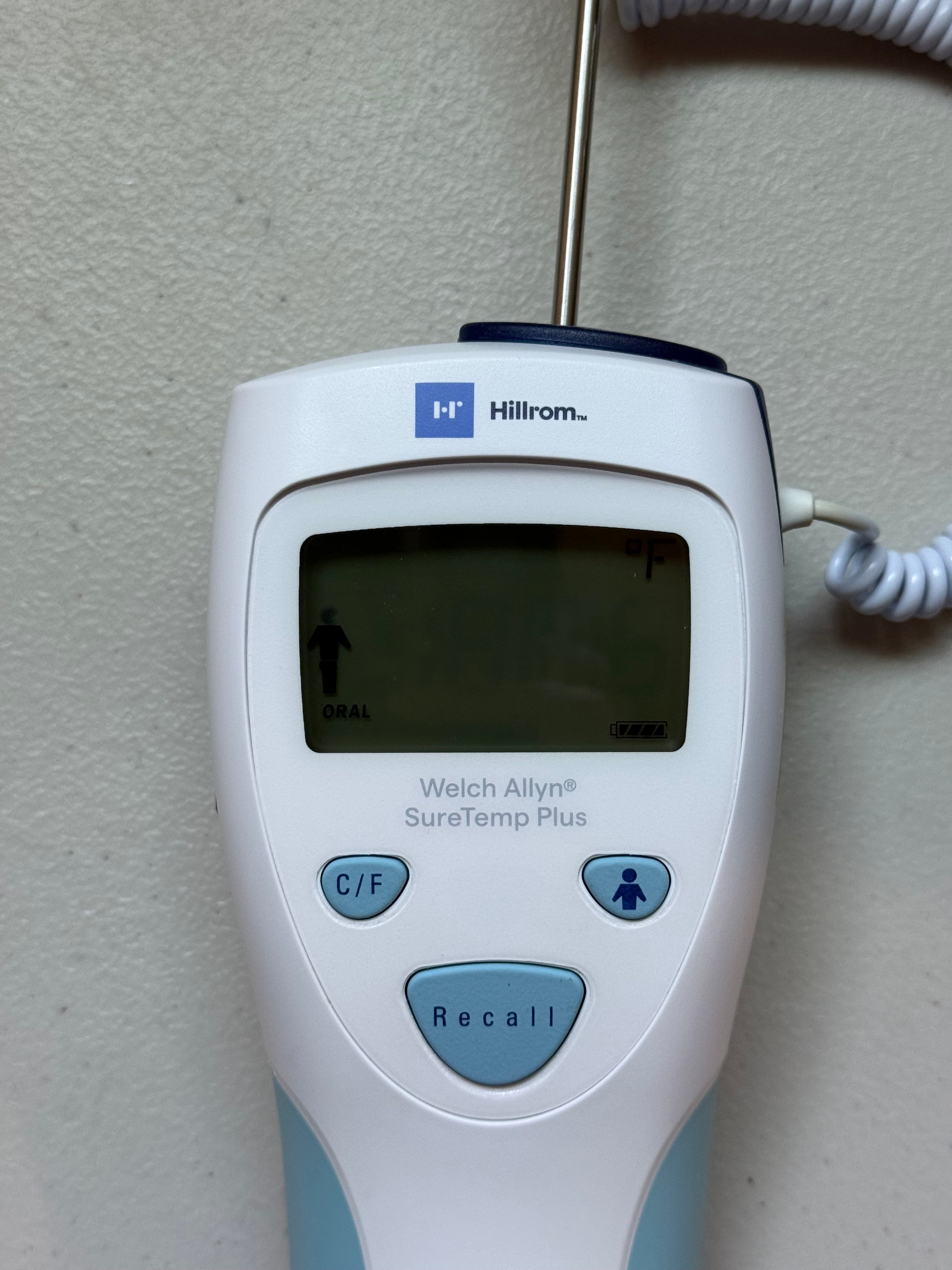 Welch Allyn SureTemp Plus 01690-000 Thermometer with Wall Mount & Probe Covers