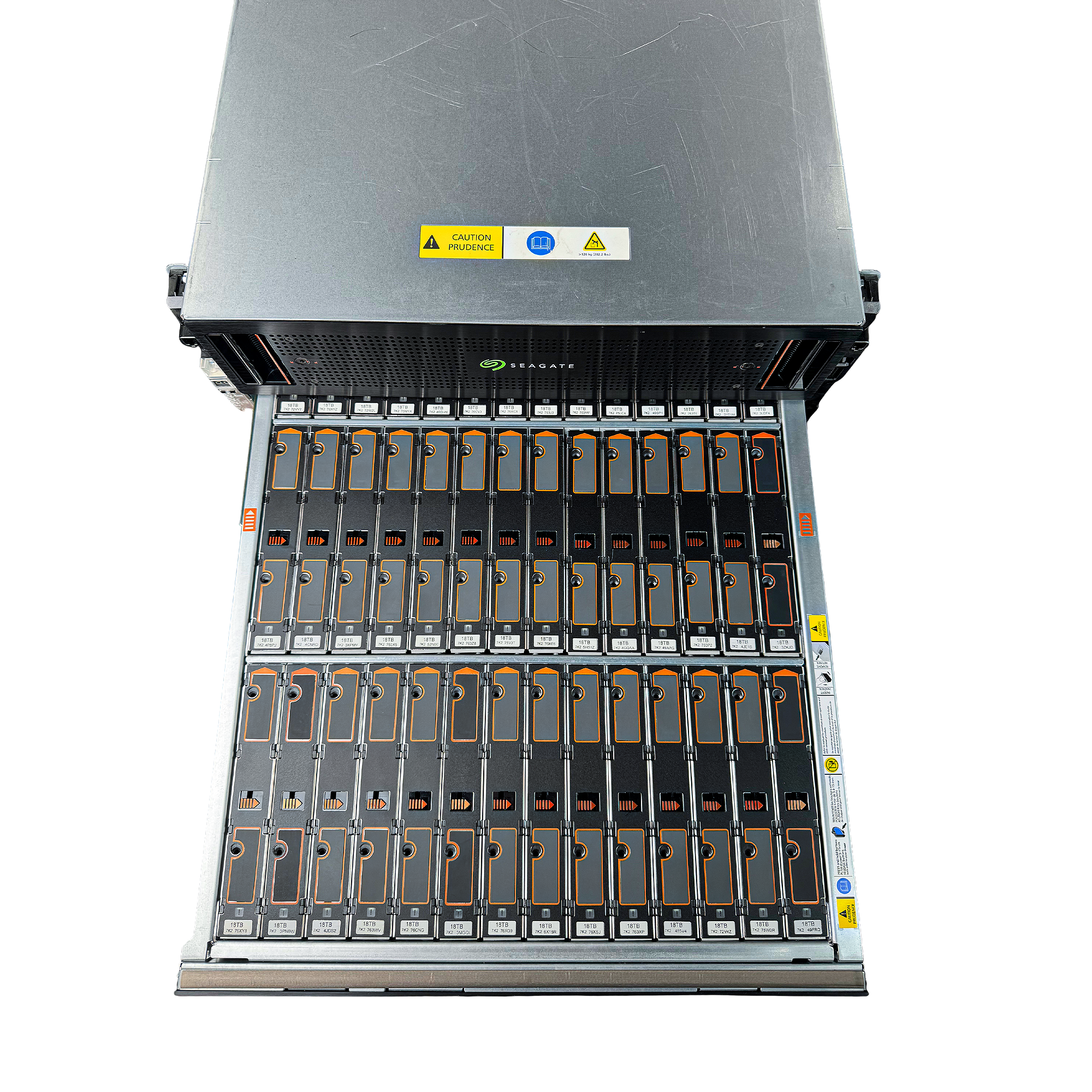 Seagate Exos E 5U84 SAS Disk Shelf | 84-Bay 5U Data Center JBOD Enclosure (Refurbished) with Enterprise SAS Hard Drives