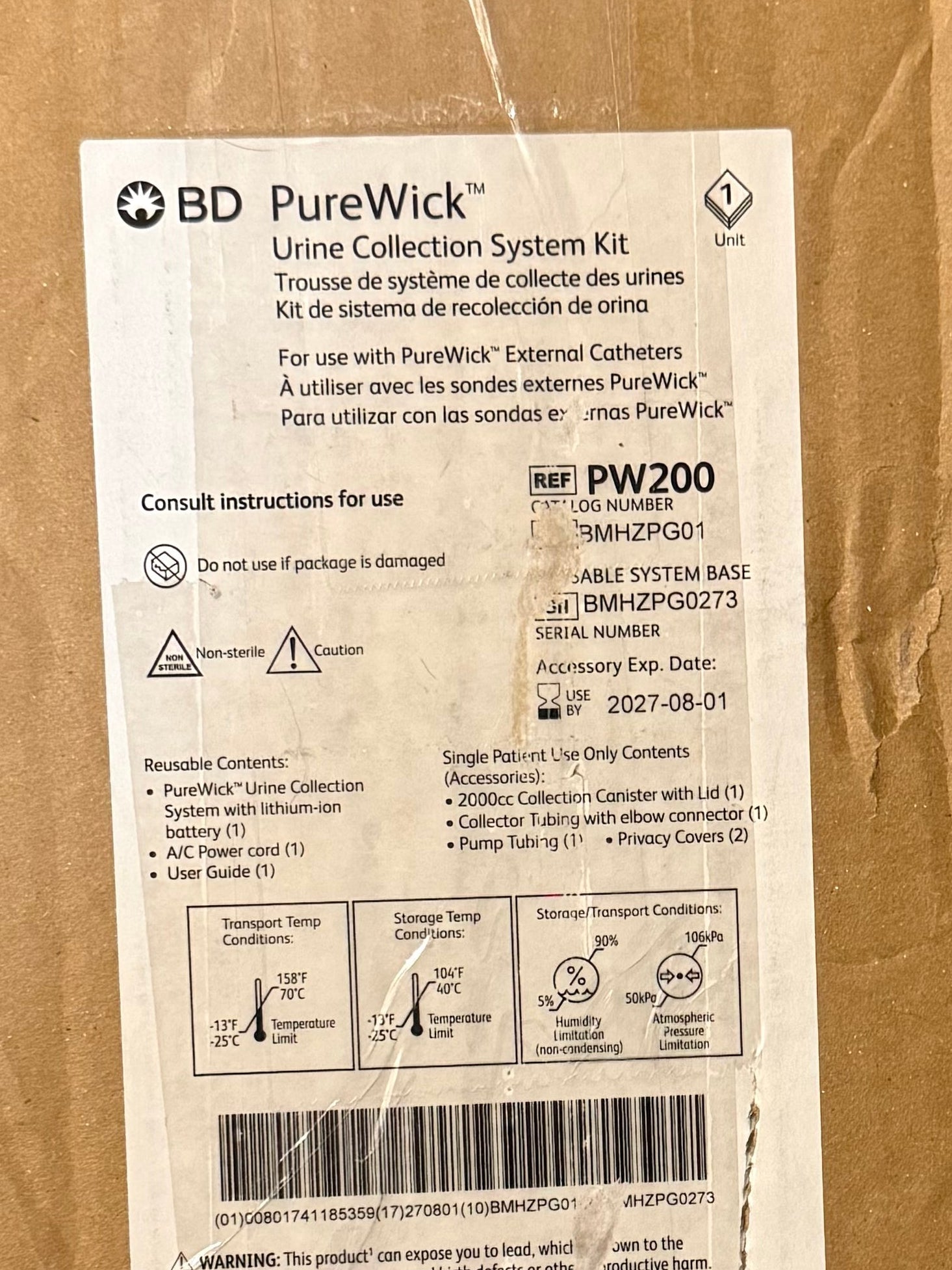 BD Purewick PW200