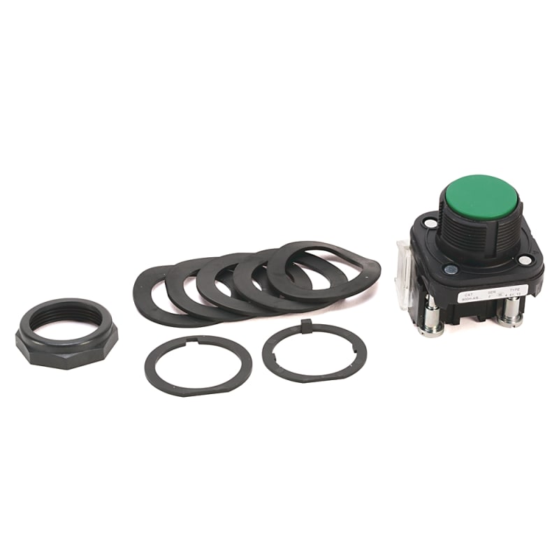 800H-AR1D1 | Allen-Bradley 30.5 mm 600 VAC/VDC Momentary Bootless Flush Non-Illuminated Push Button