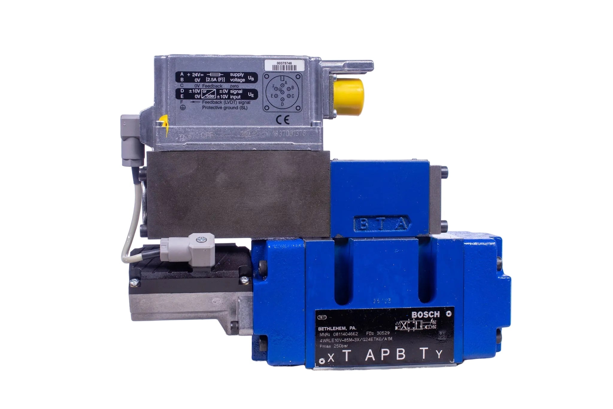 0811404662 | Bosch 4WRLE NG10 Proportional Directional Valve 24VDC