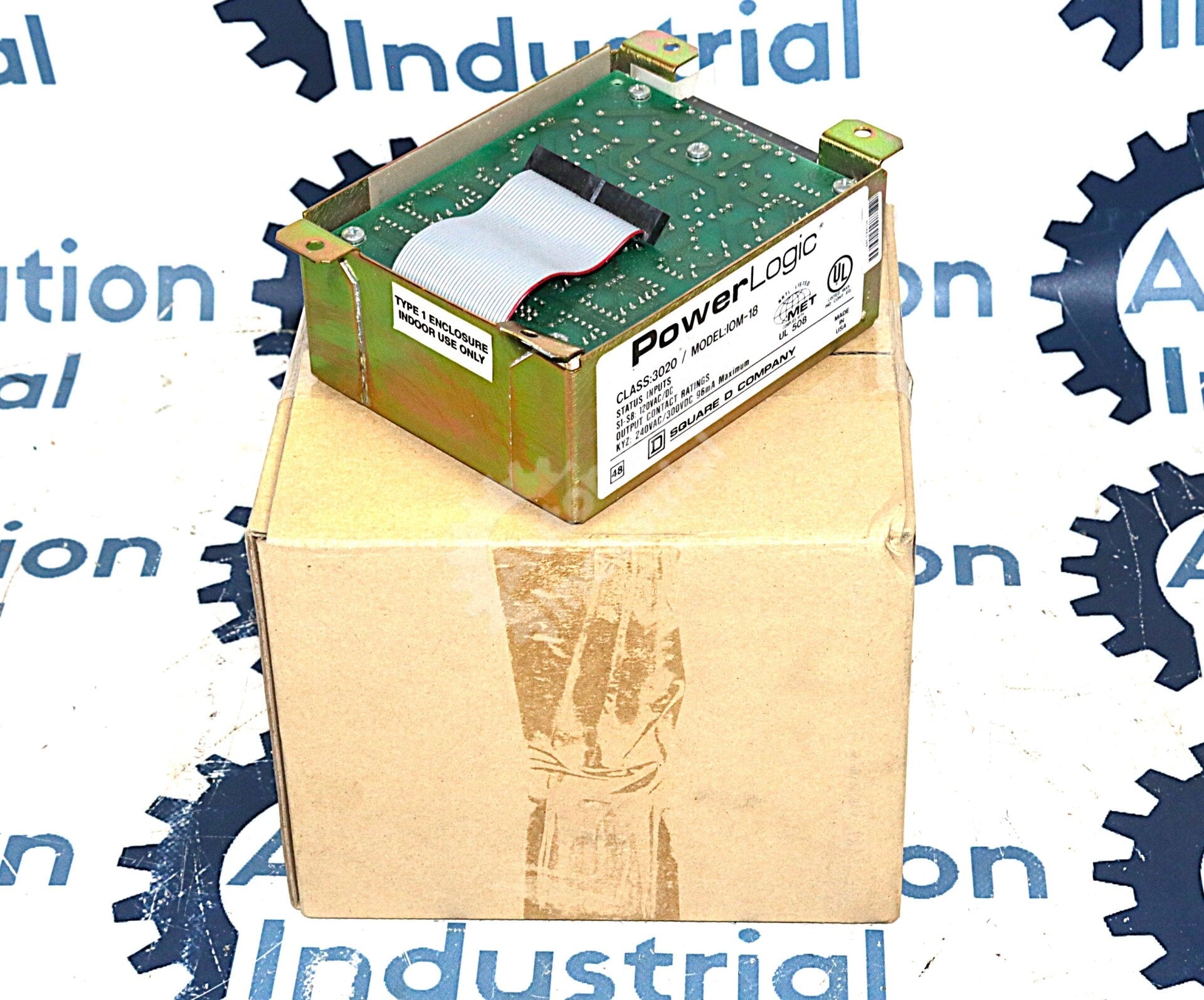 IOM-18 By Square D PowerLogic Class 3020 120VDC  8 In/1 Pulse Out I/O Module