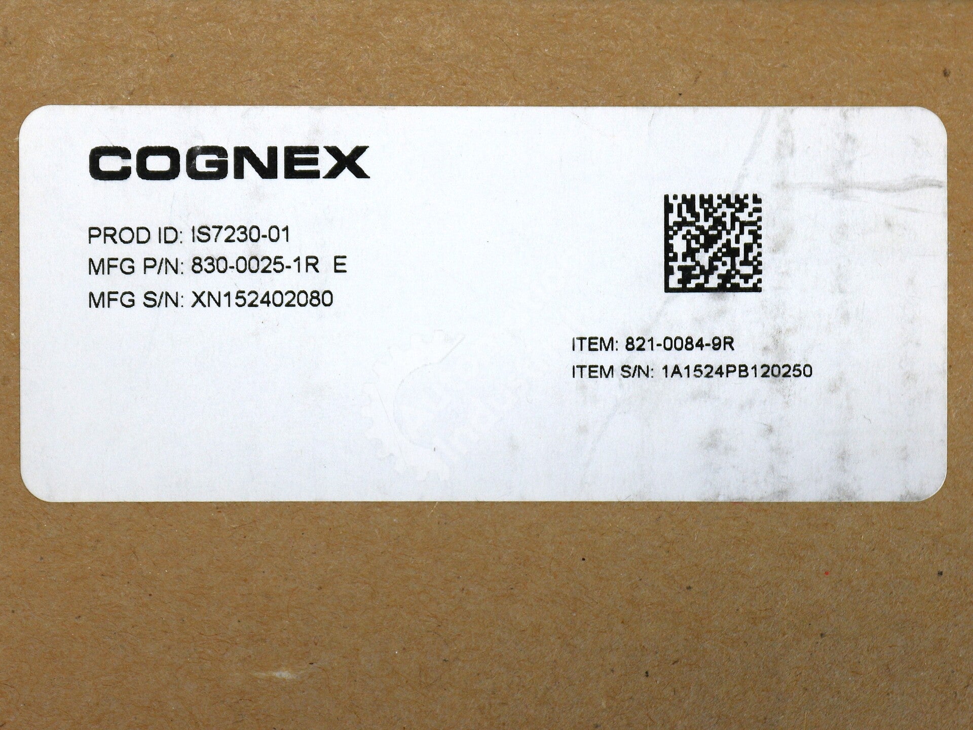 IS7230-01 By Cognex 825-0525-1R D Digital Industrial Vision System NSFP