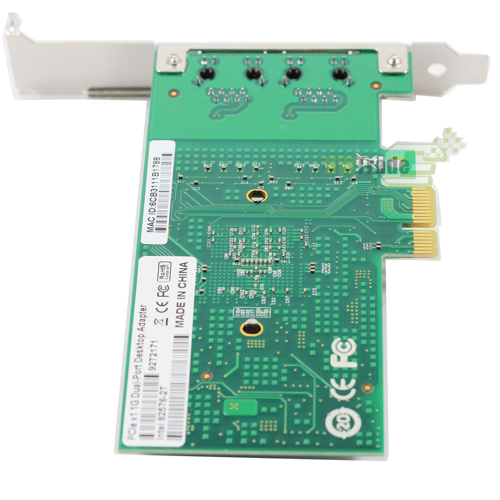 Intel 82576EB RJ45 Dual Port PCI-E X1 1Gbps Gigabit Server Adapter ROS Vmare-FoxTI