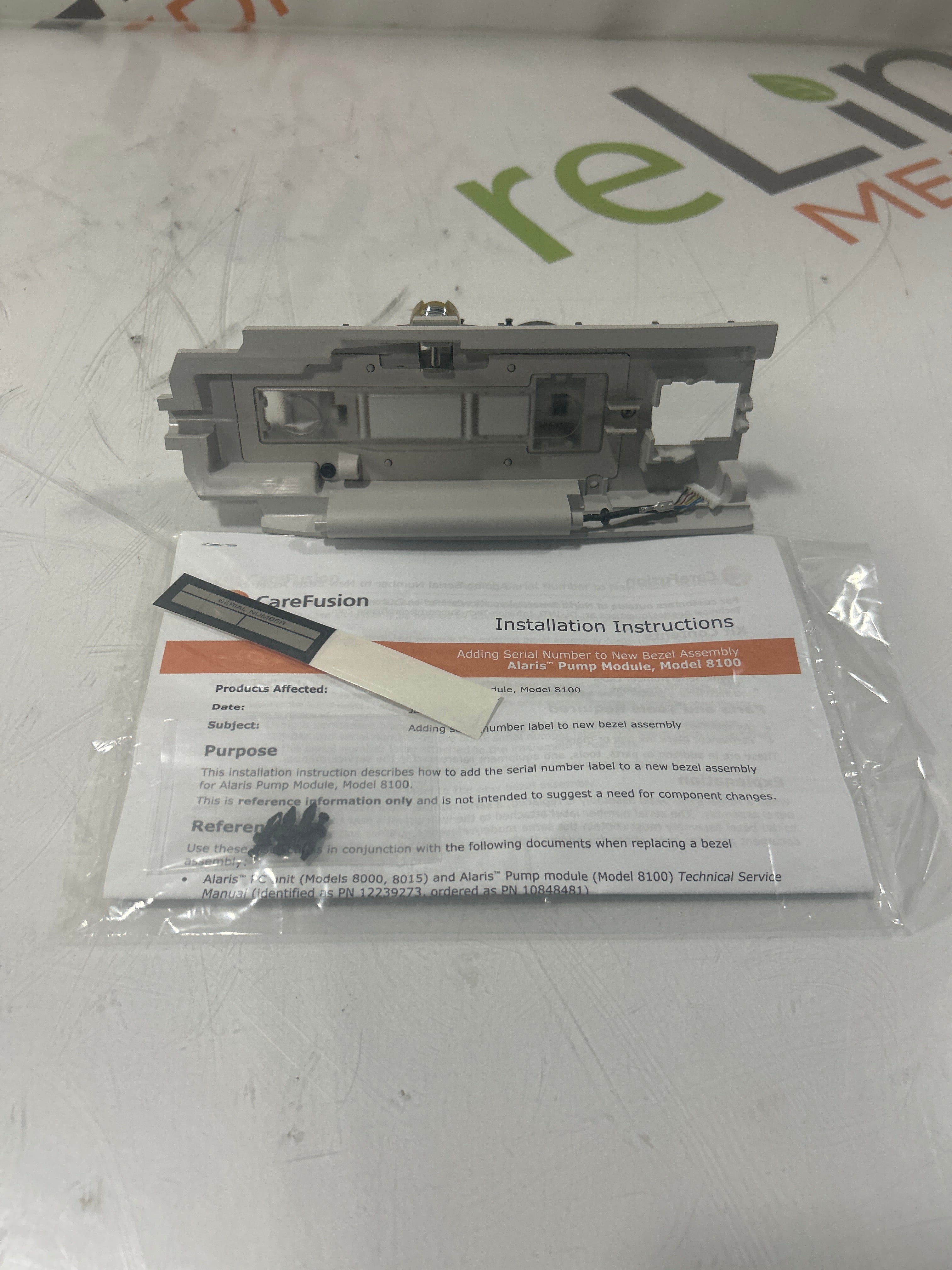 CareFusion Alaris 8100 Infusion Pump Module Bezel Assembly Kit
