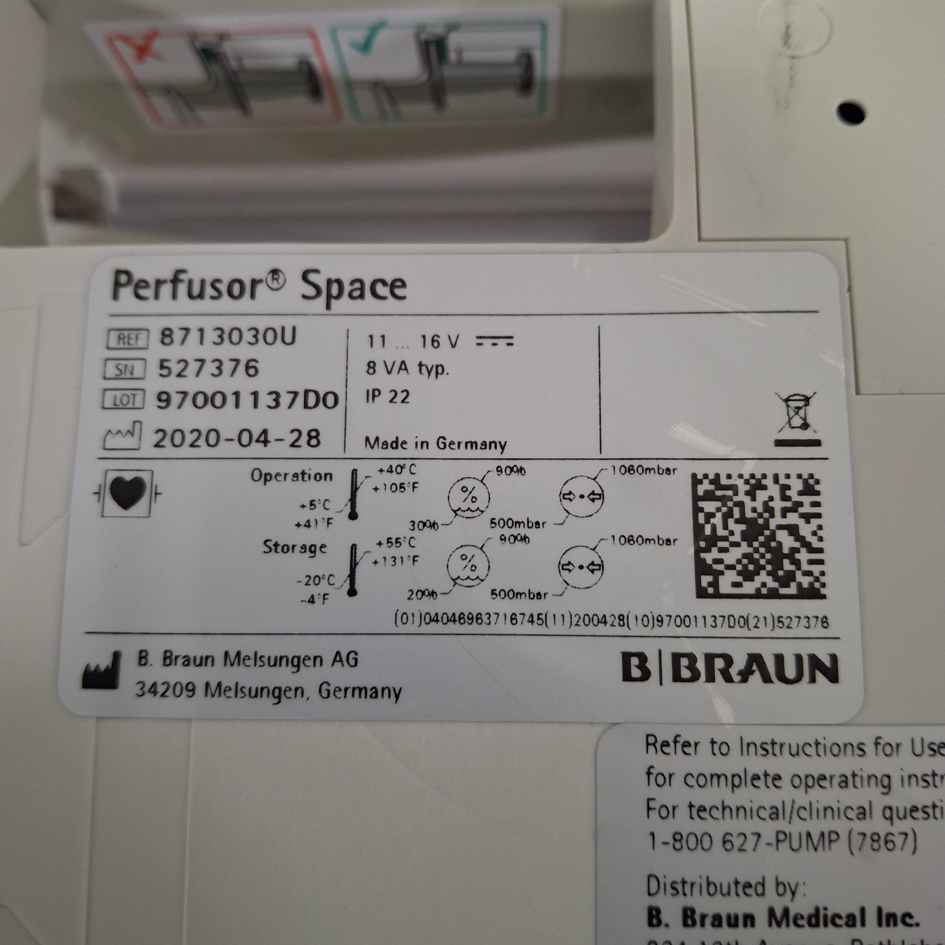 B. Braun Perfusor Space Syringe Pump