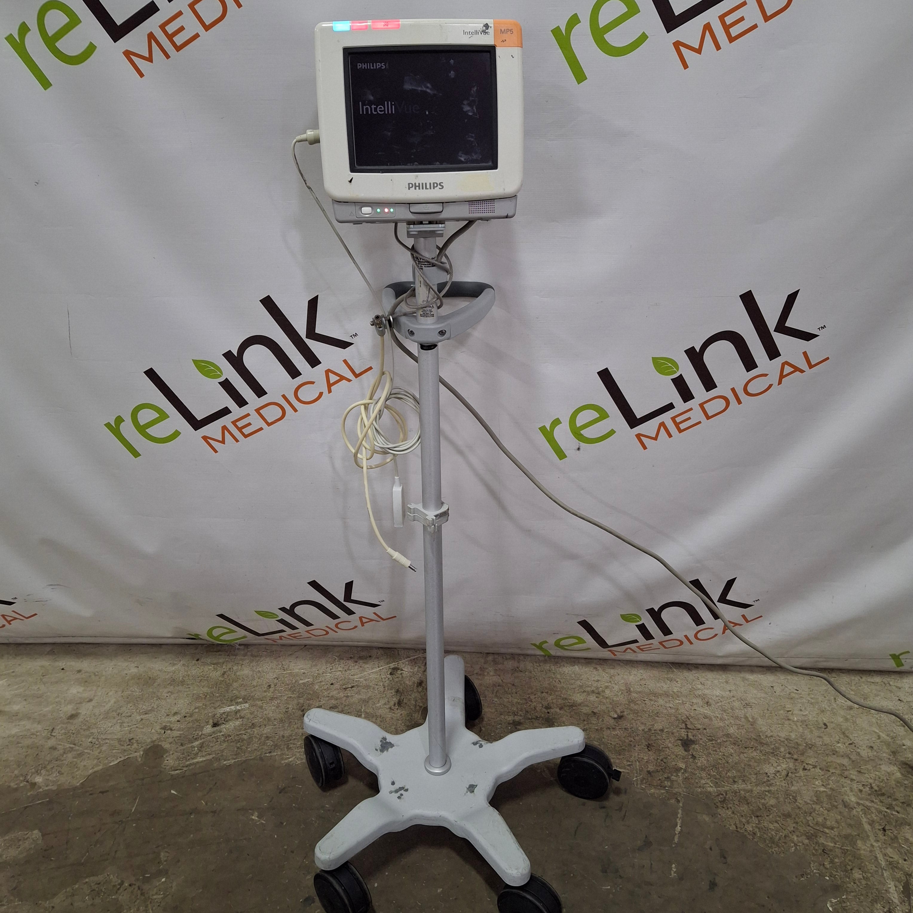 Philips Intellivue MP5 - ECG, Fast SpO2, NIBP, Press, Temp Patient Monitor