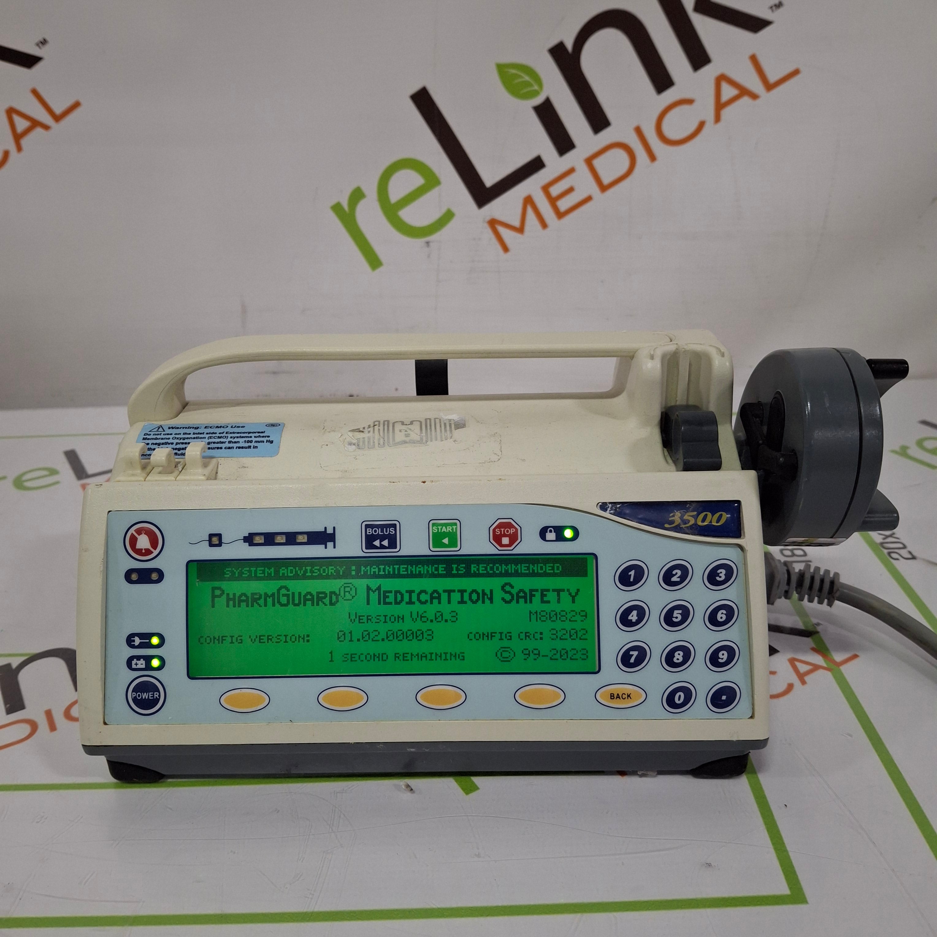Smiths Medical Medfusion 3500 Version 6 Syringe Infusion Pump