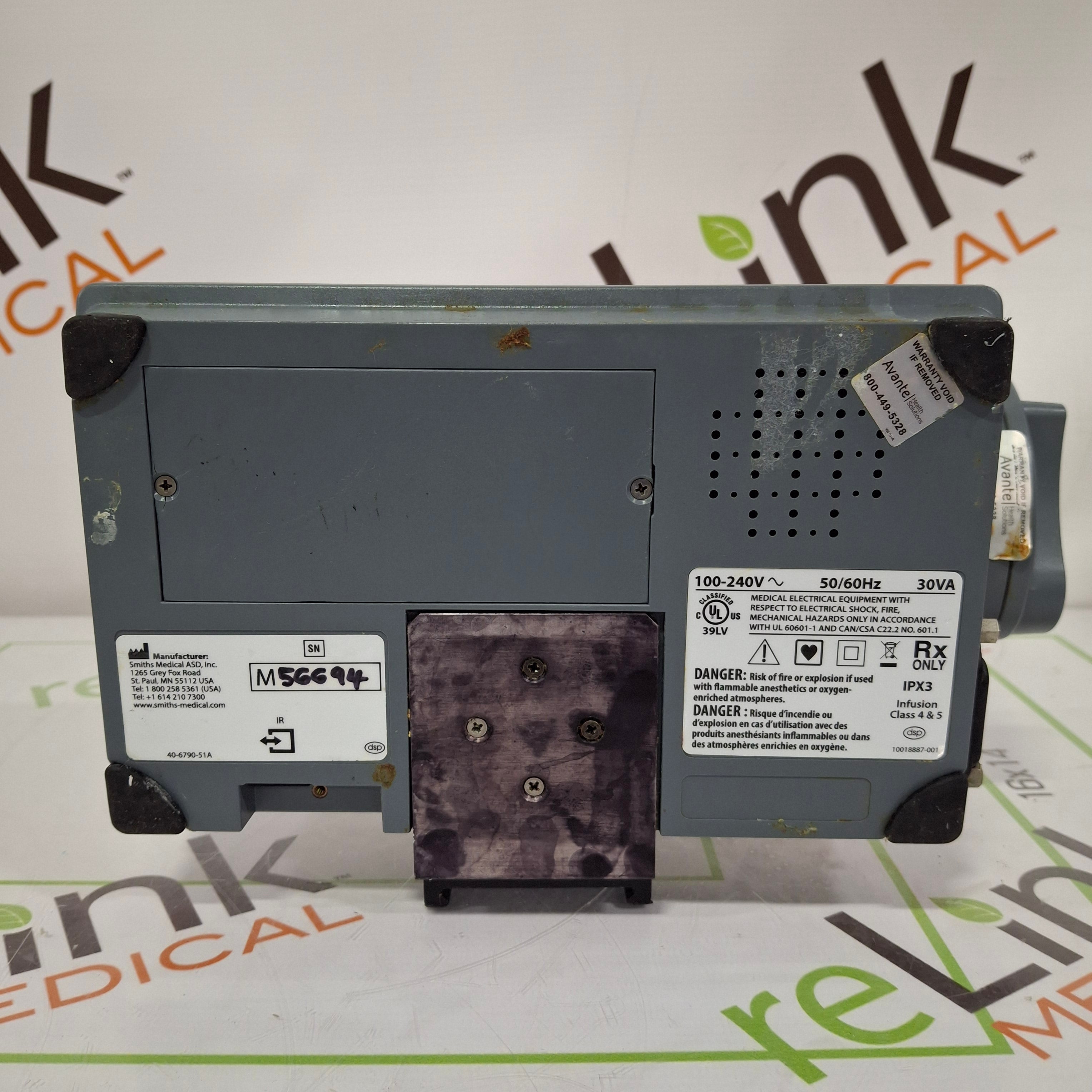 Smiths Medical Medfusion 3500 Version 5 Syringe Infusion Pump