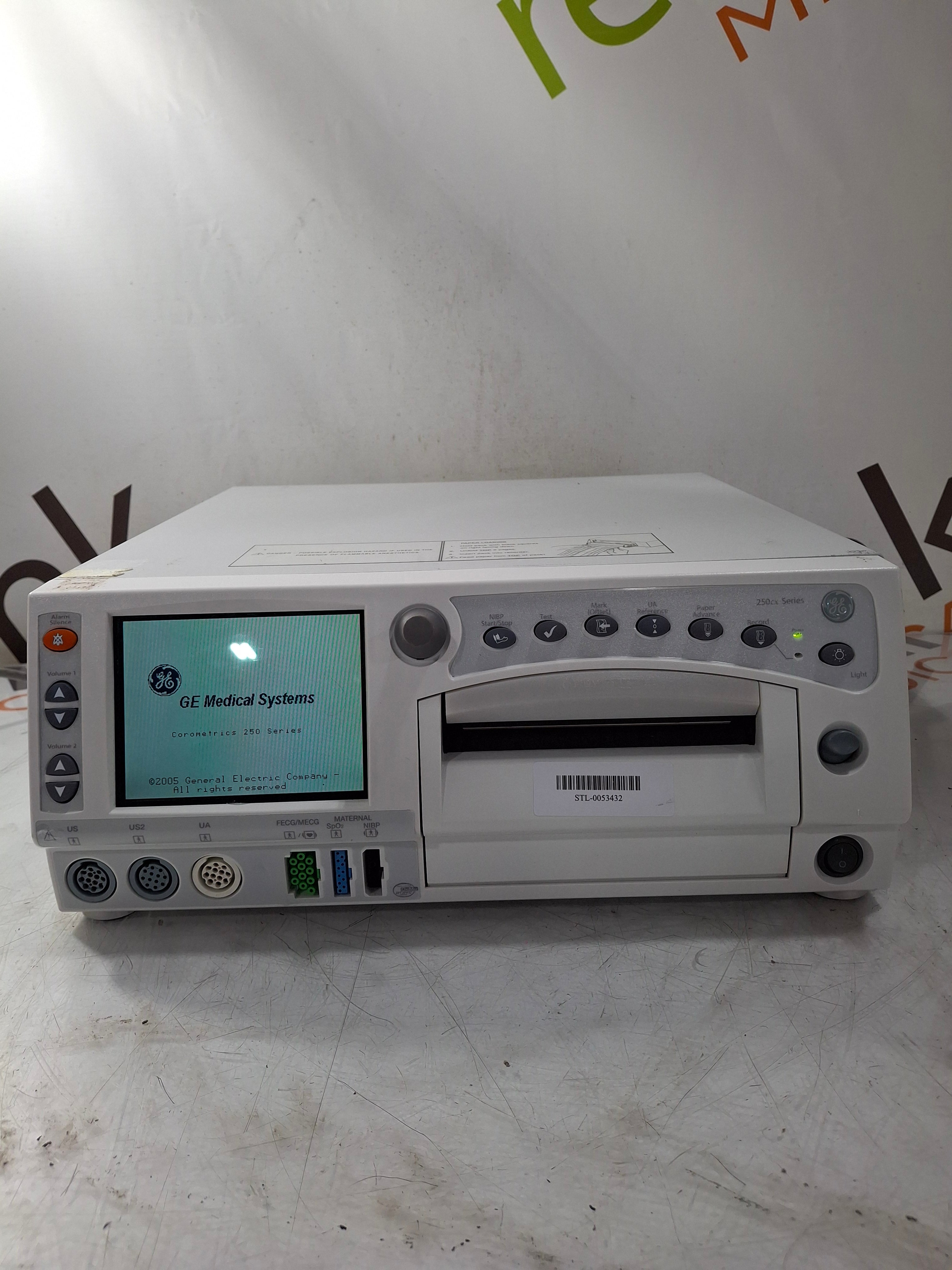 GE Healthcare Corometrics 250cx Series Model 259cx Fetal Monitor