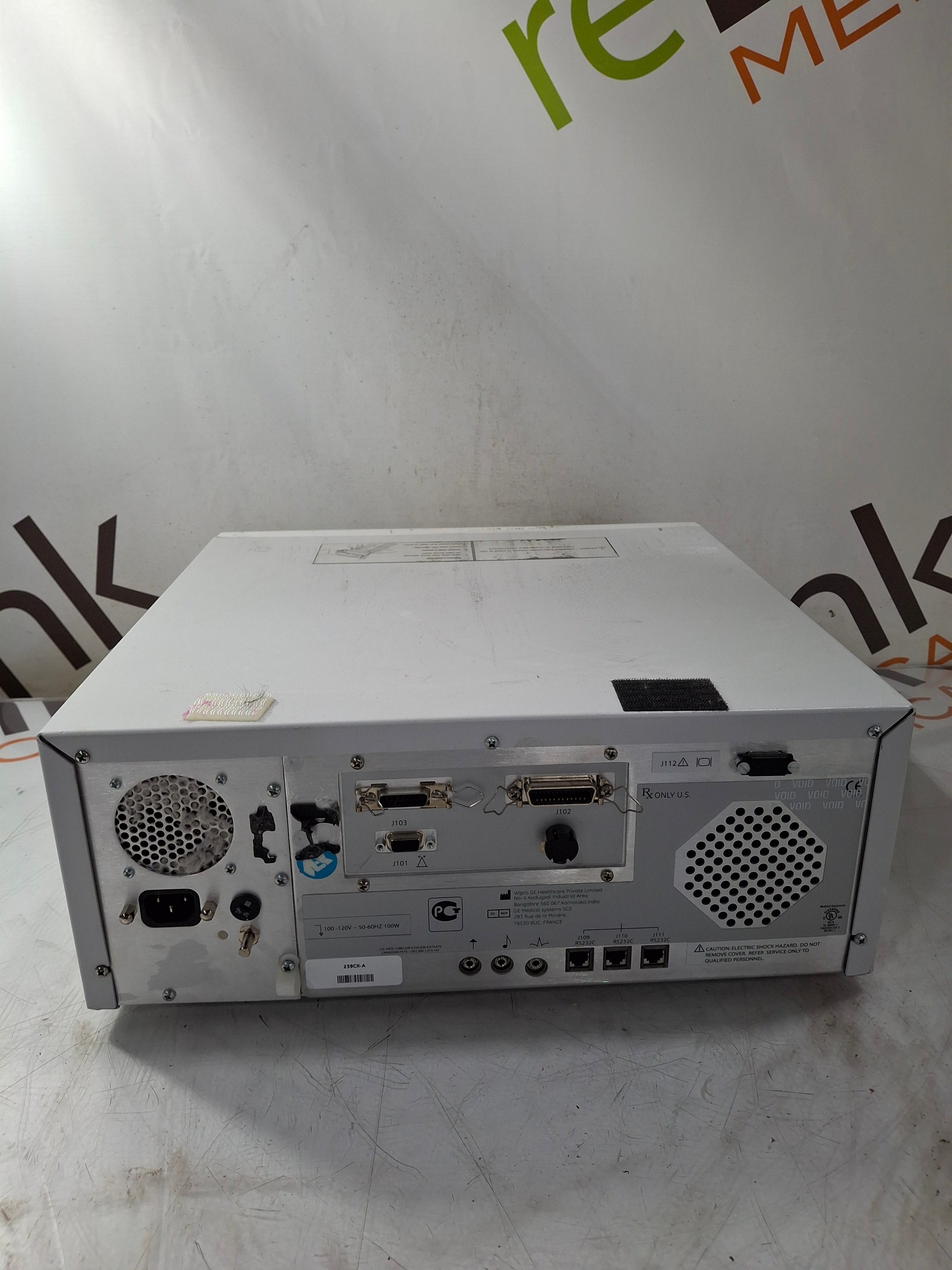 GE Healthcare Corometrics 250cx Series Model 259cx-a Fetal Monitor
