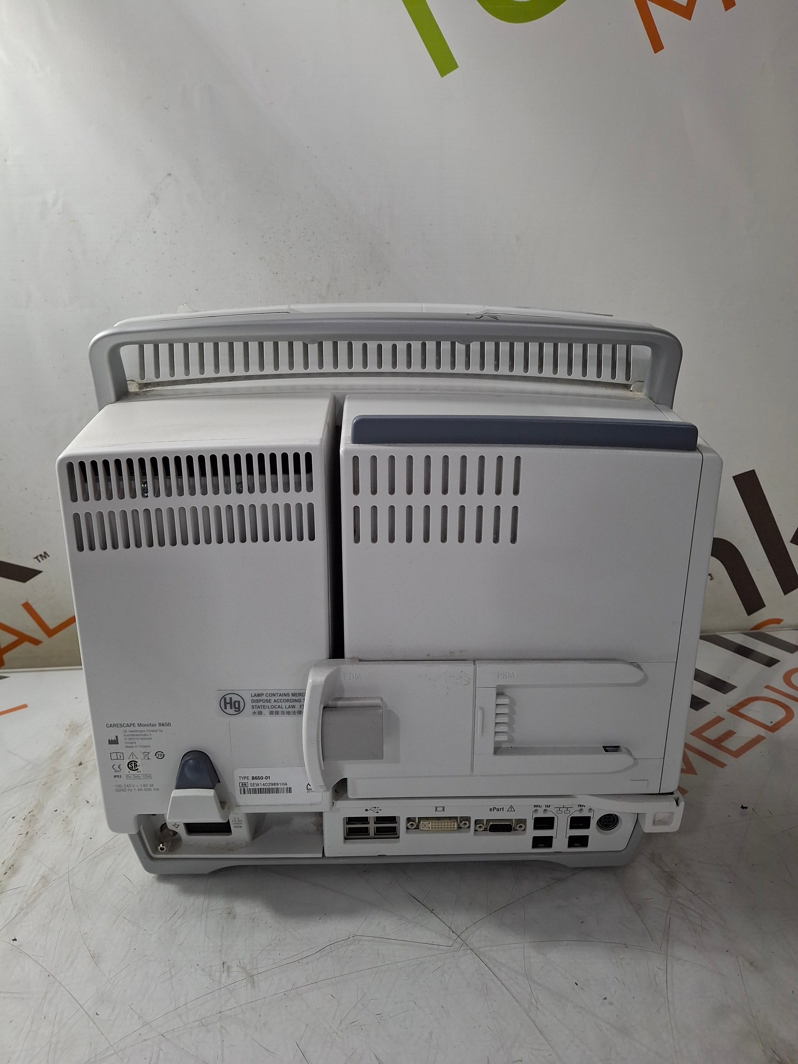 GE Healthcare Carescape B650 Critical Care Patient Monitor
