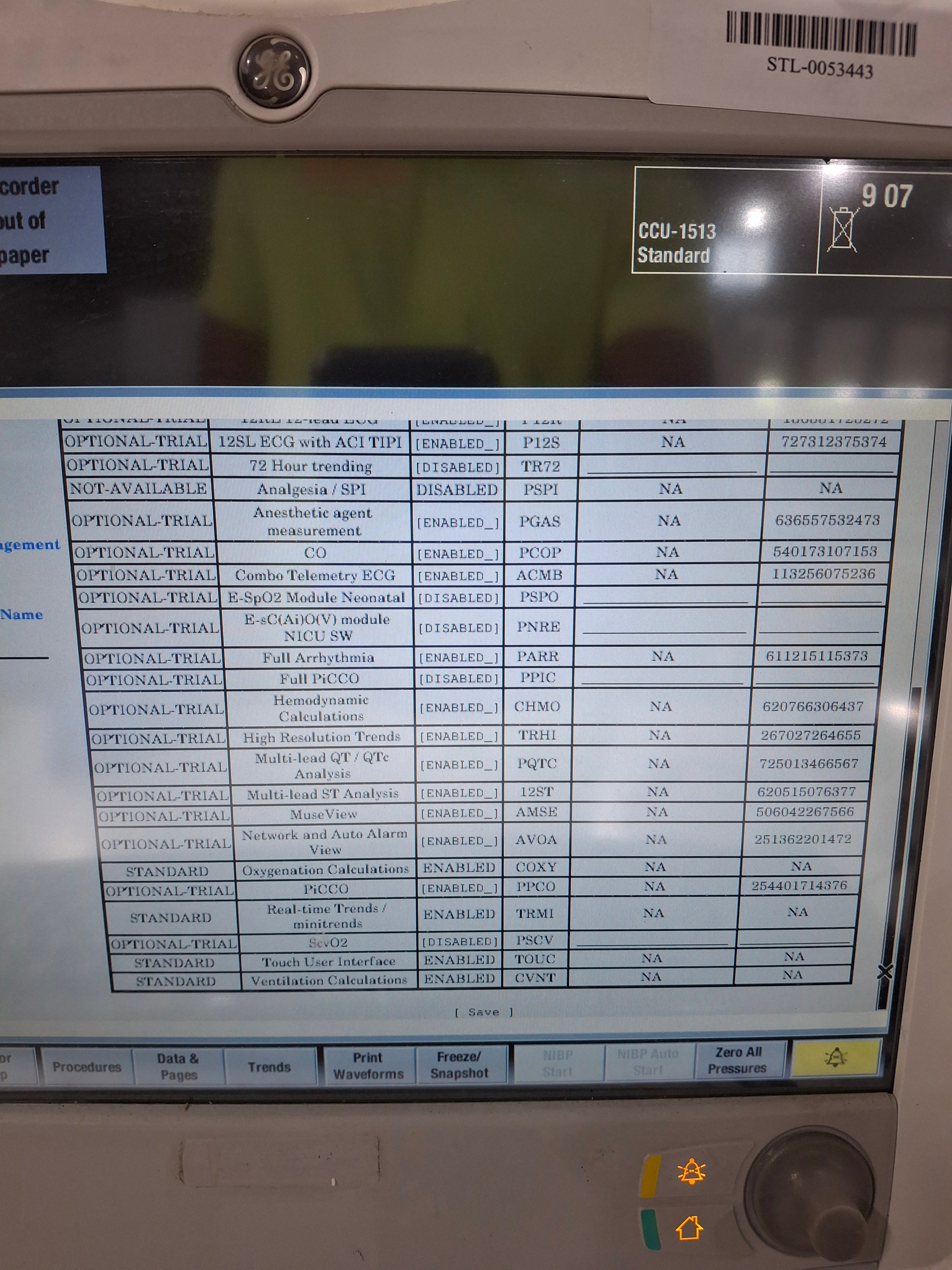 GE Healthcare Carescape B650 Critical Care Patient Monitor