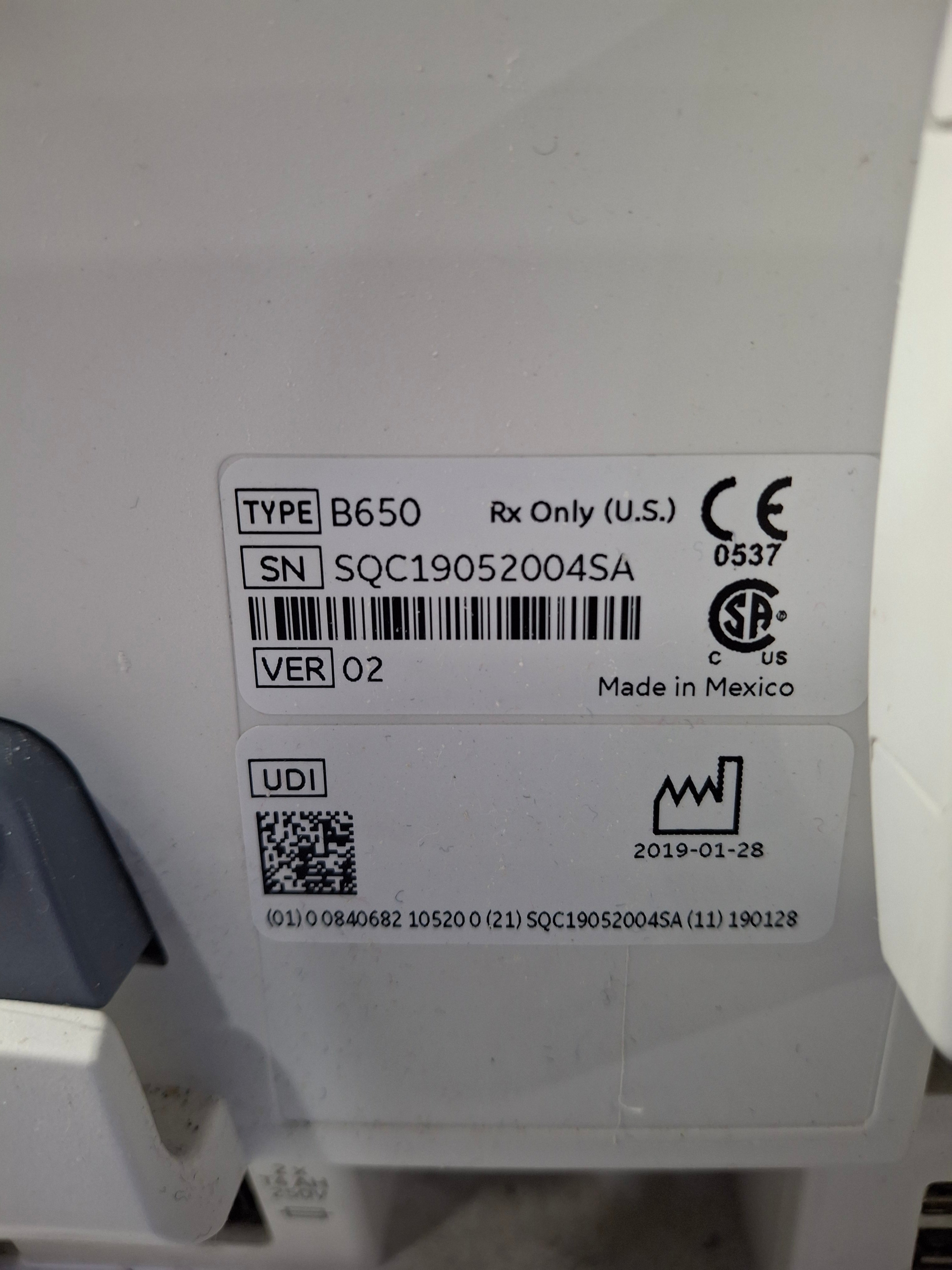 GE Healthcare Carescape B650 Critical Care Patient Monitor