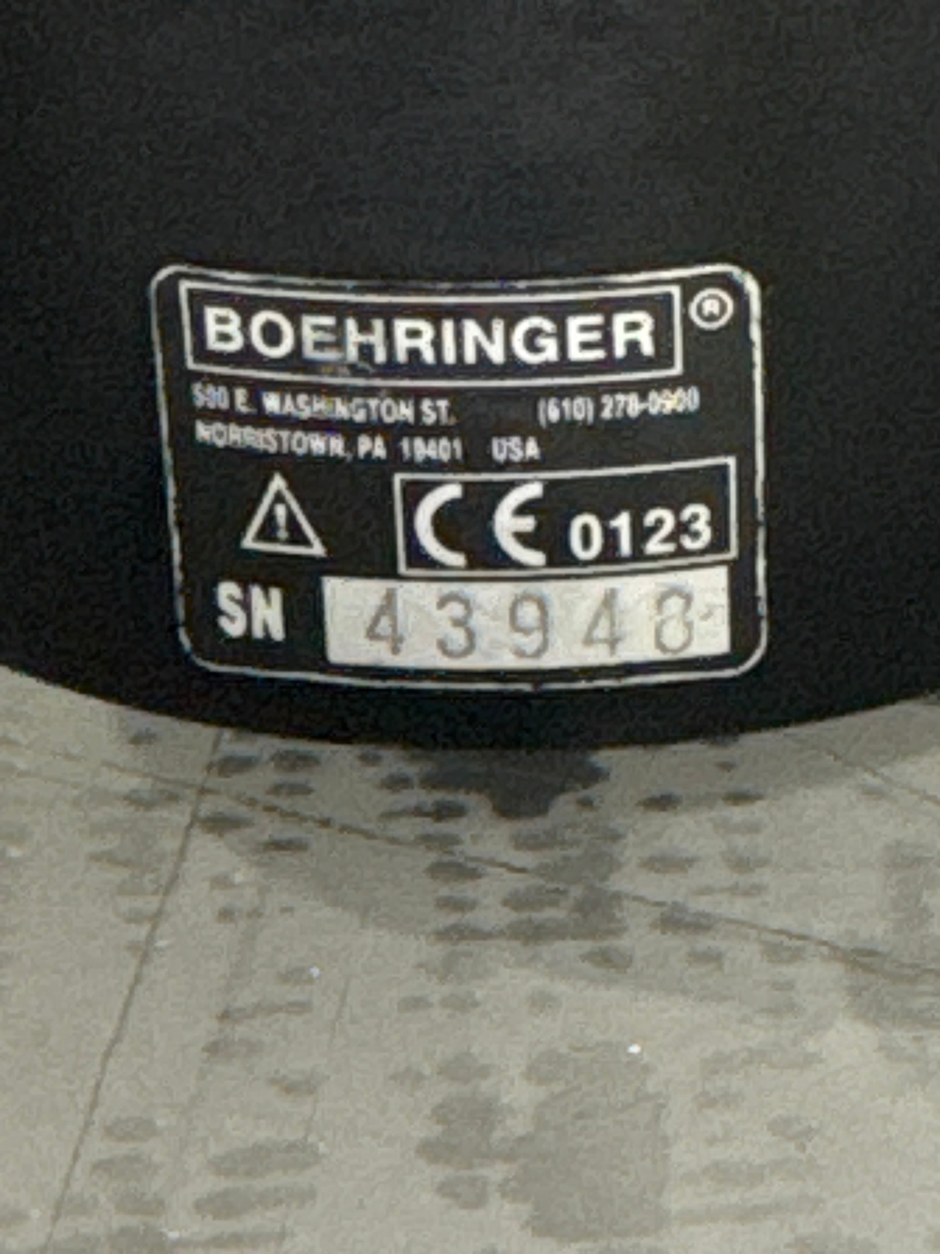 Boehringer Laboratories, Inc. Intermittent/Continuous Suction Regulator