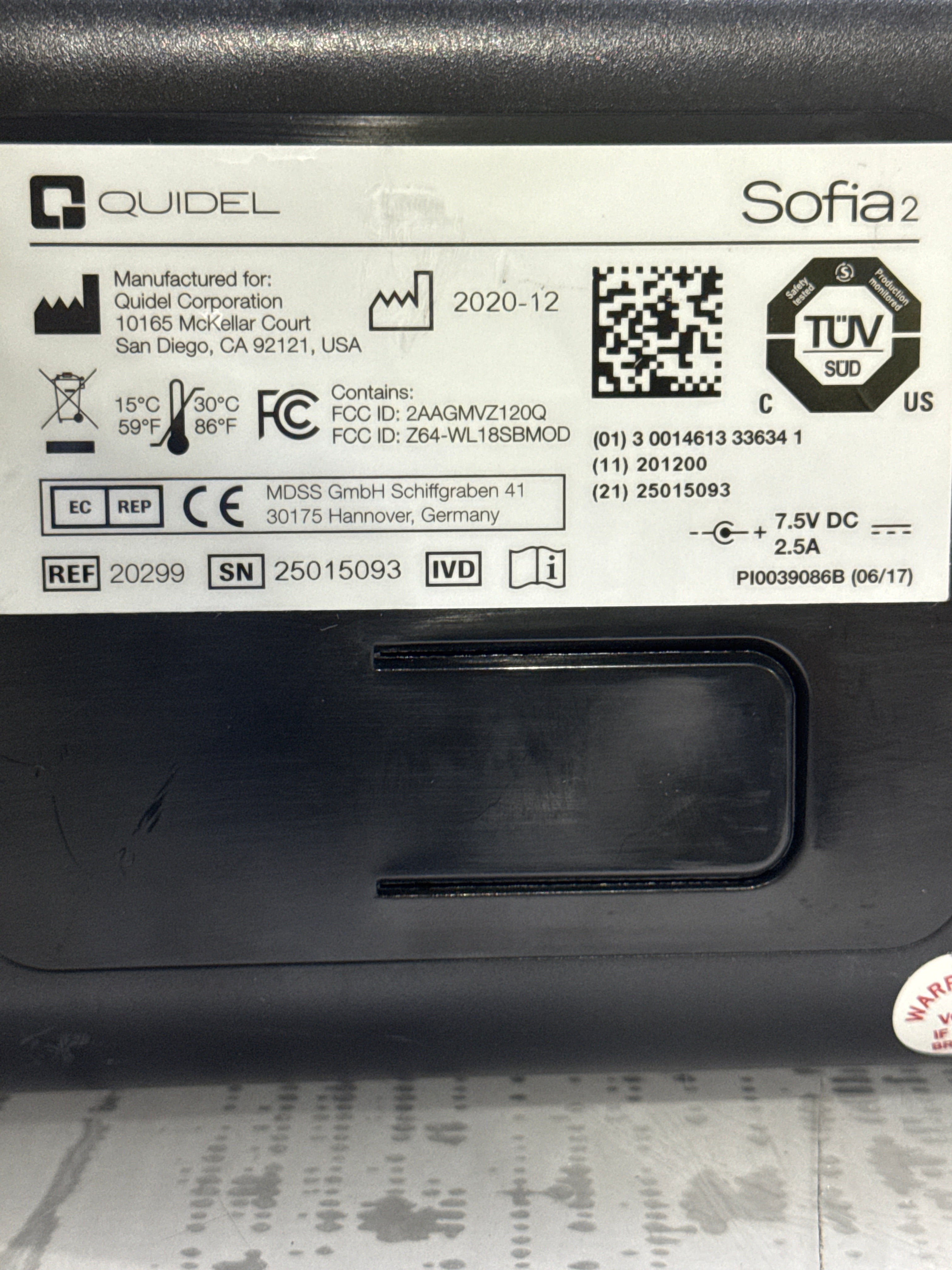 Quidel Sofia 2 Fluorescent Immunoassay Analyzer
