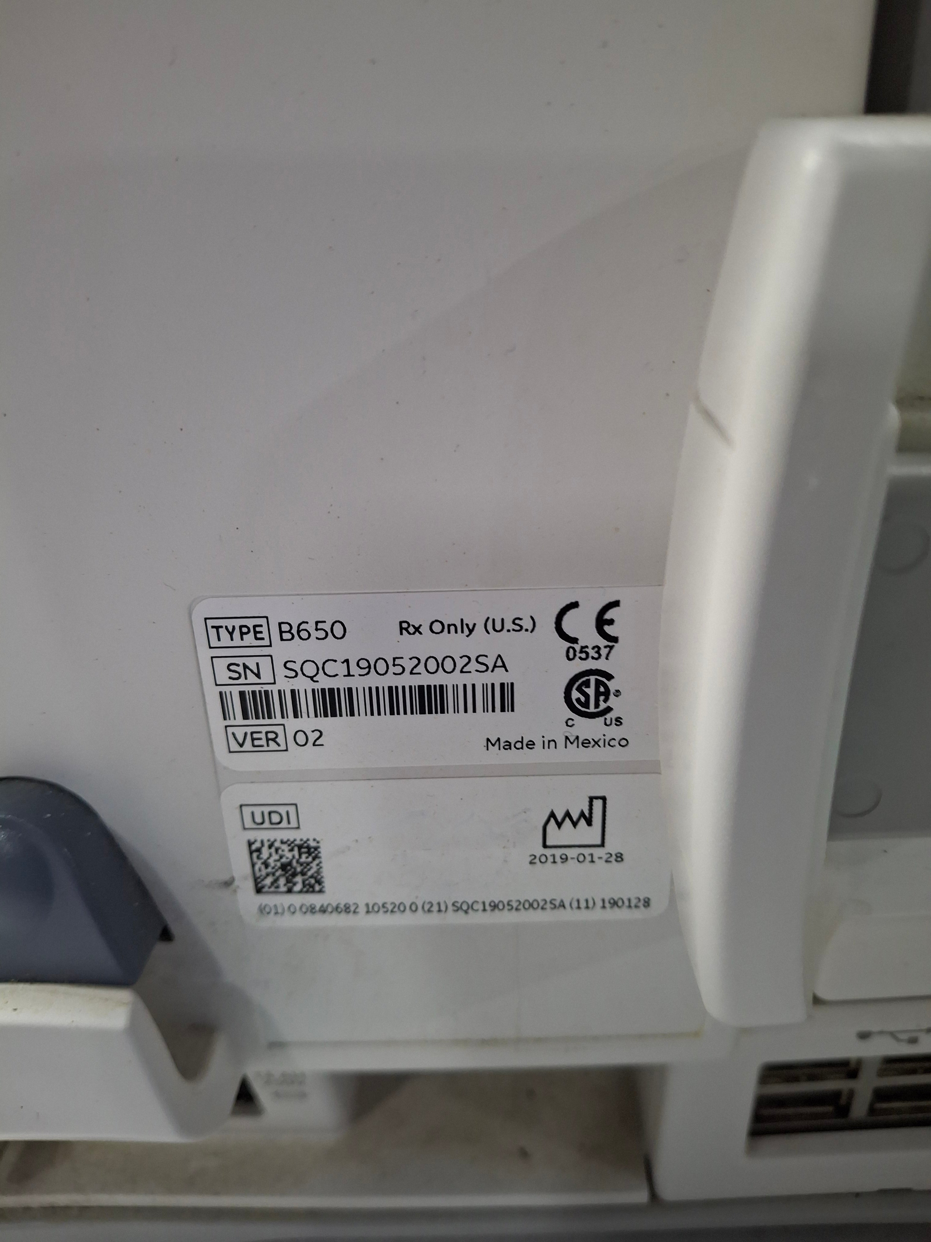 GE Healthcare Carescape B650 Critical Care Patient Monitor