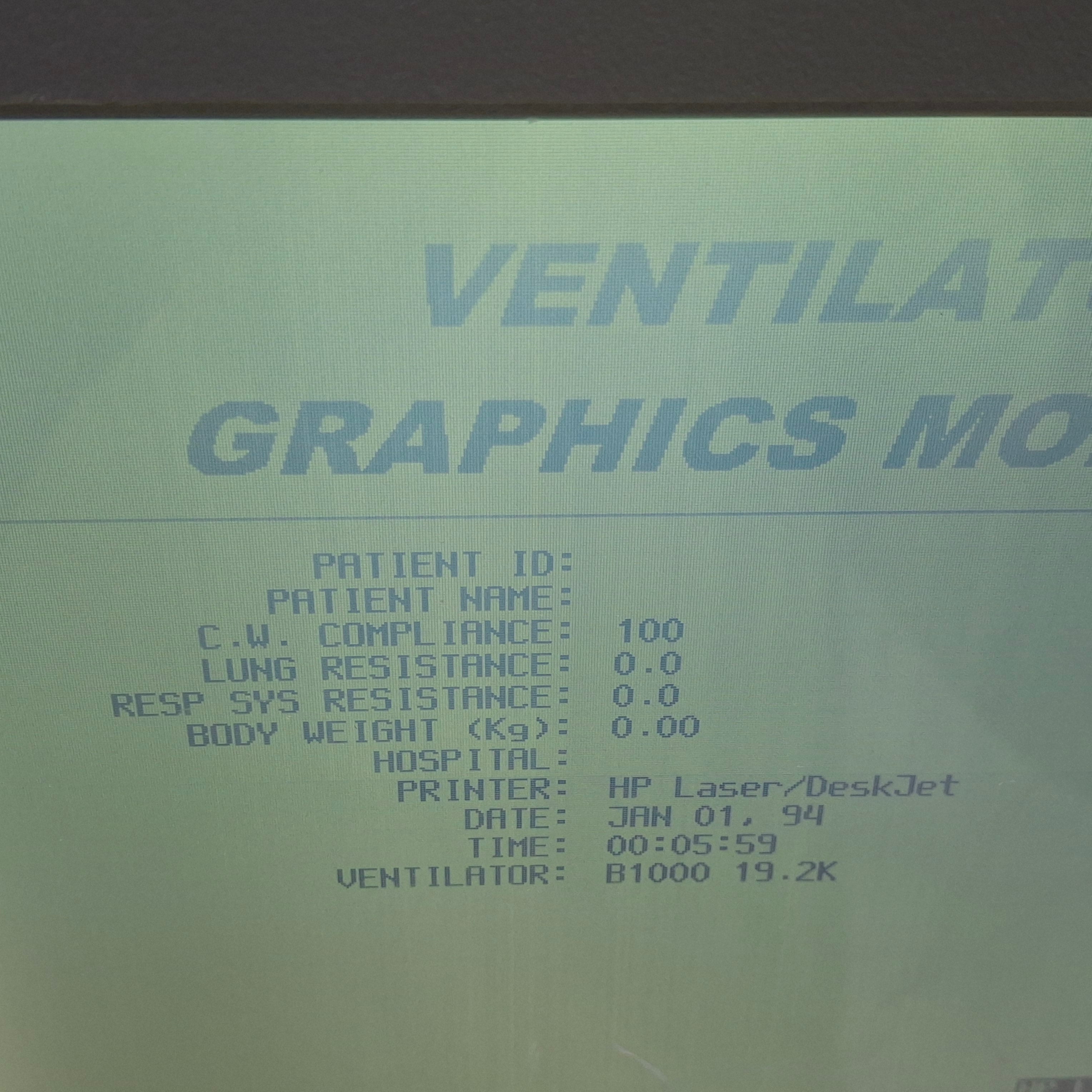 Bear Medical Systems Type B Bear Cub 750 Ventilator