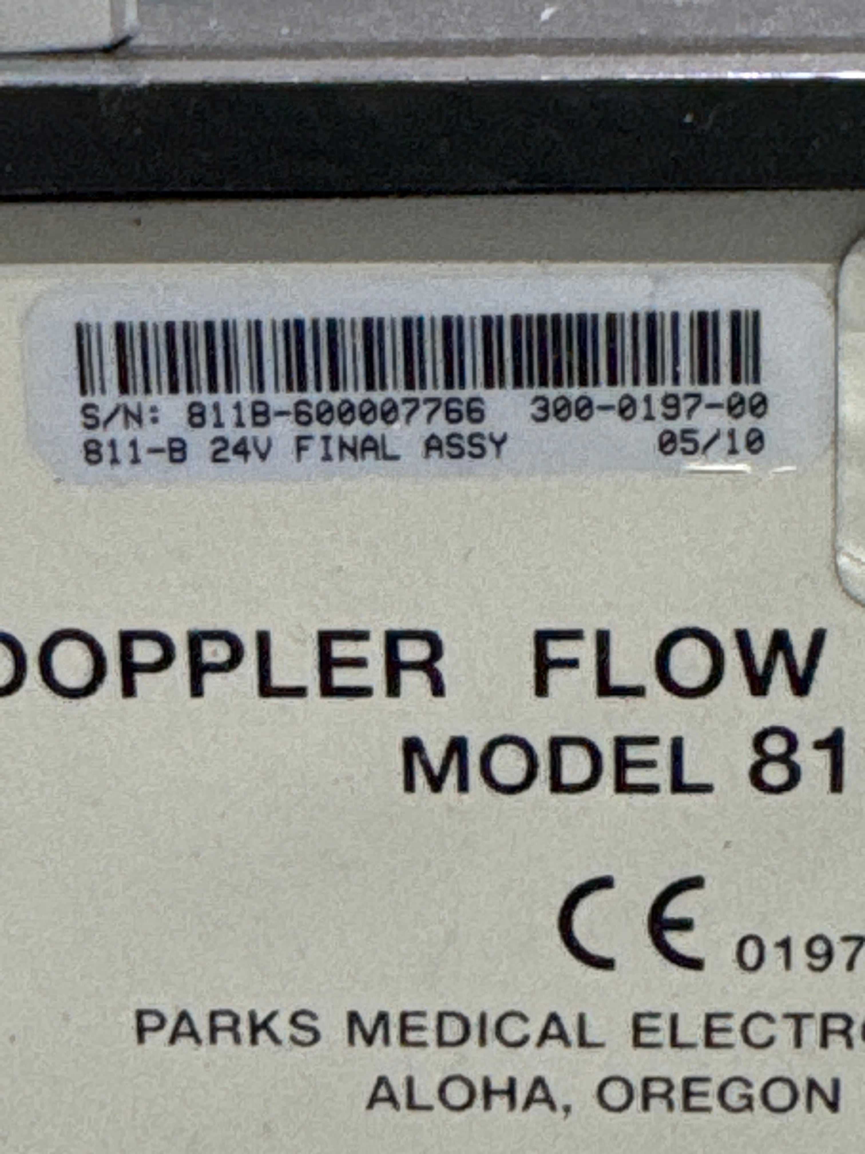 Parks 811-B Doppler Flow Detector