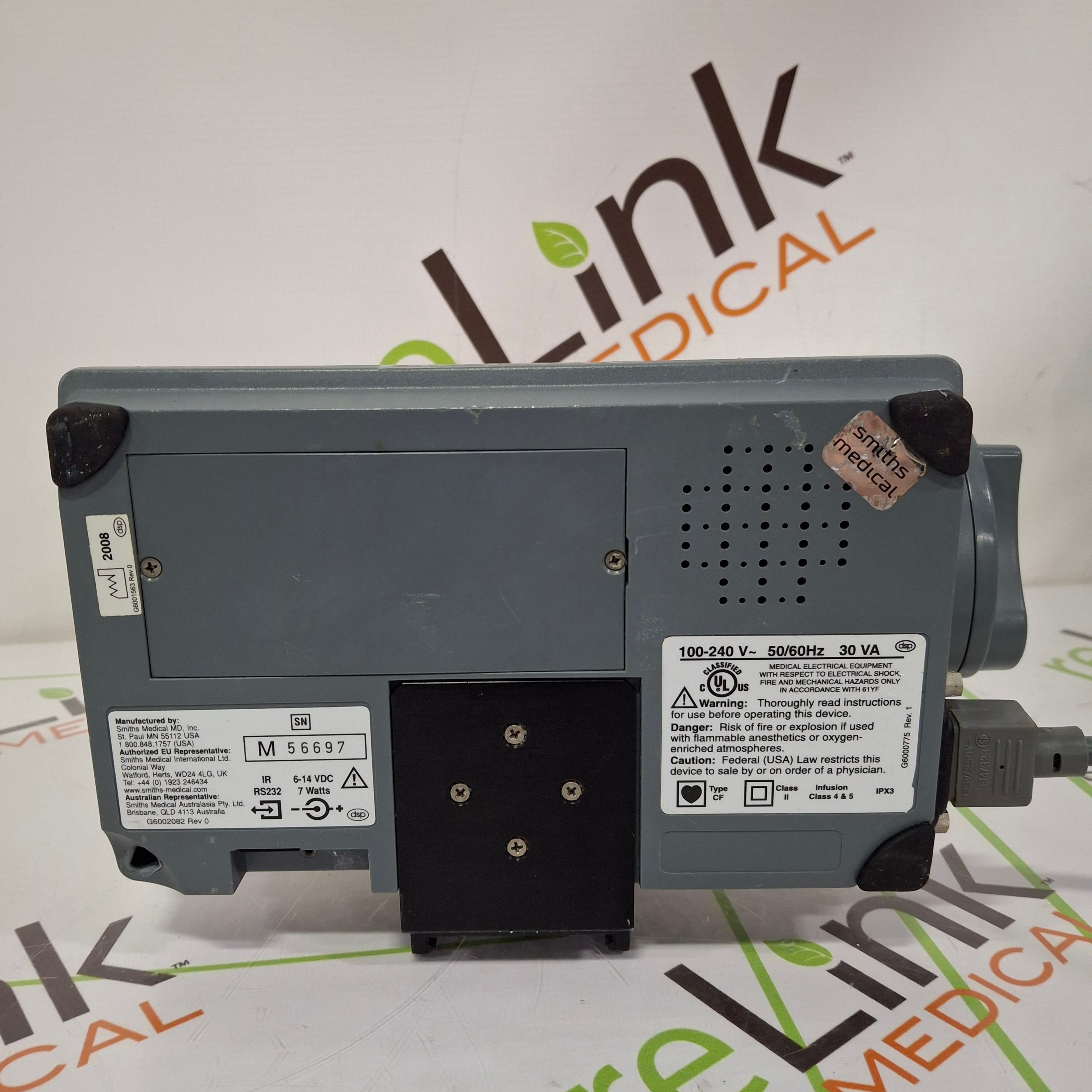 Smiths Medical Medfusion 3500 Version 5 Syringe Infusion Pump