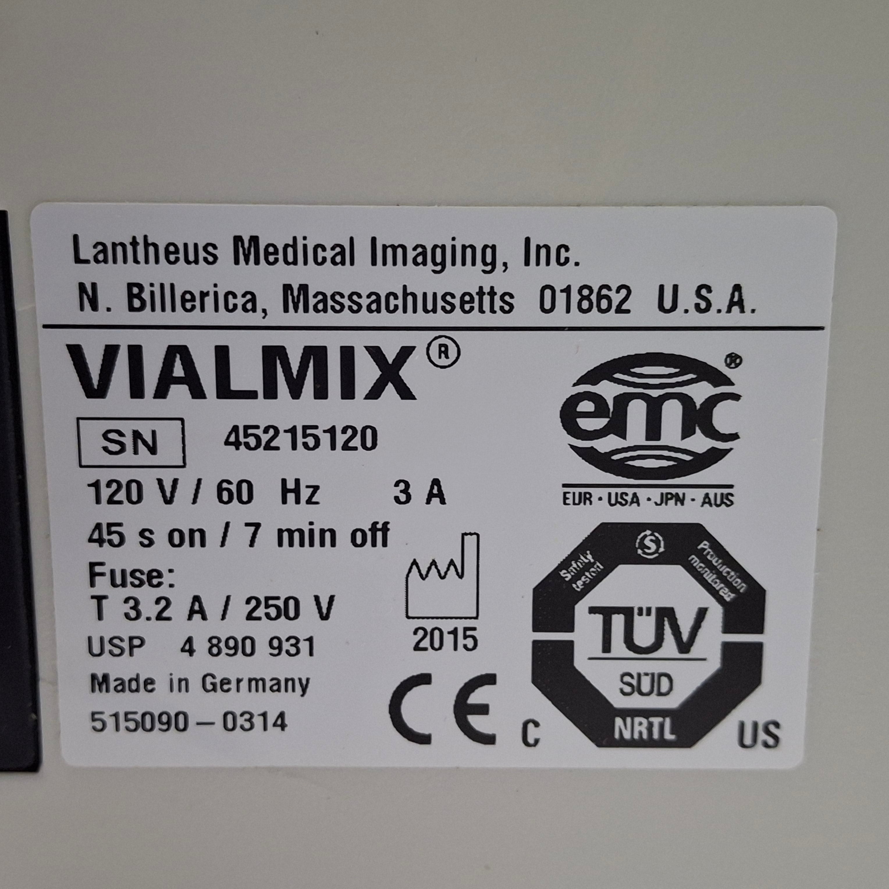 Lantheus Medical Imaging Inc Vialmix 515090 Dental Mixer