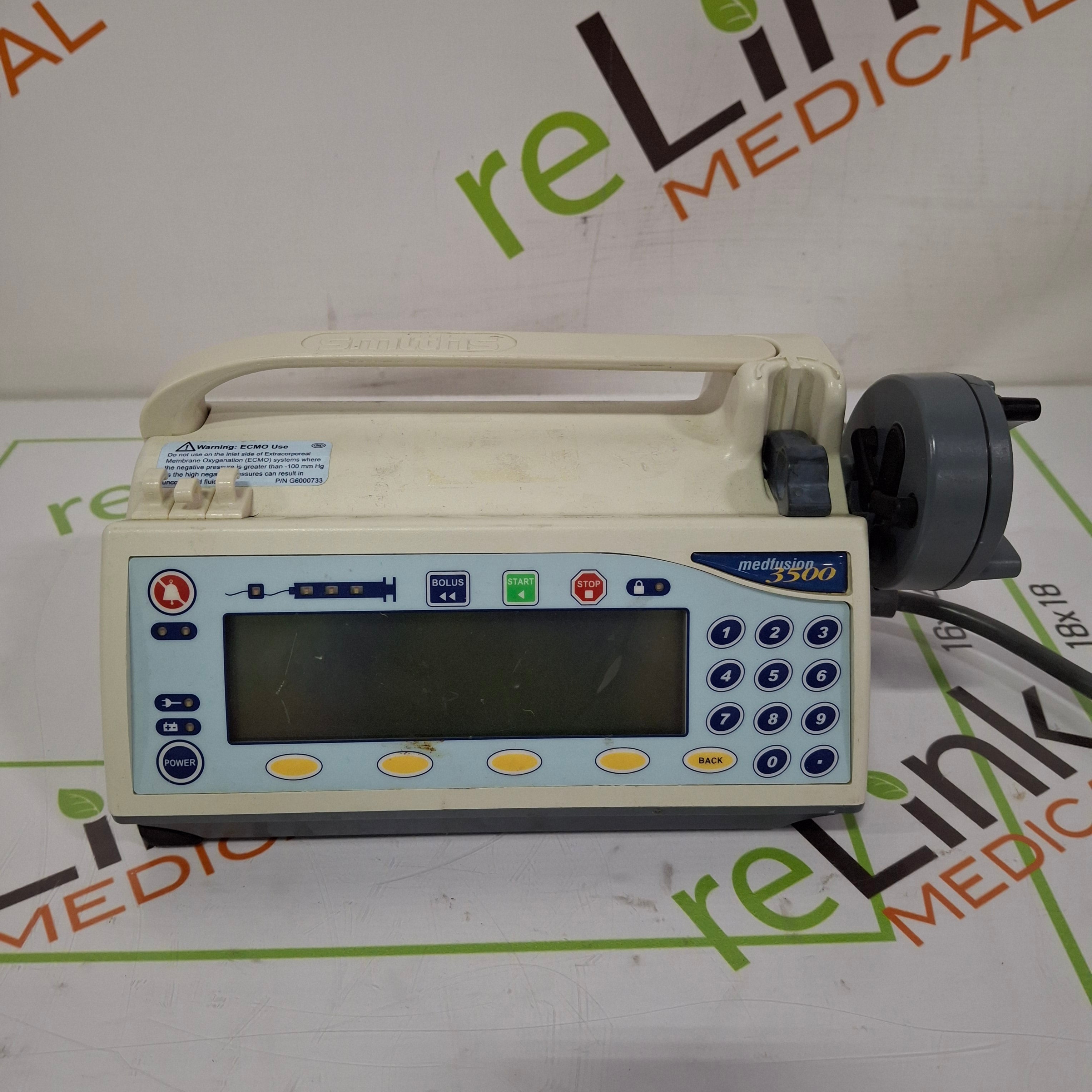 Smiths Medical Medfusion 3500 Syringe Infusion Pump