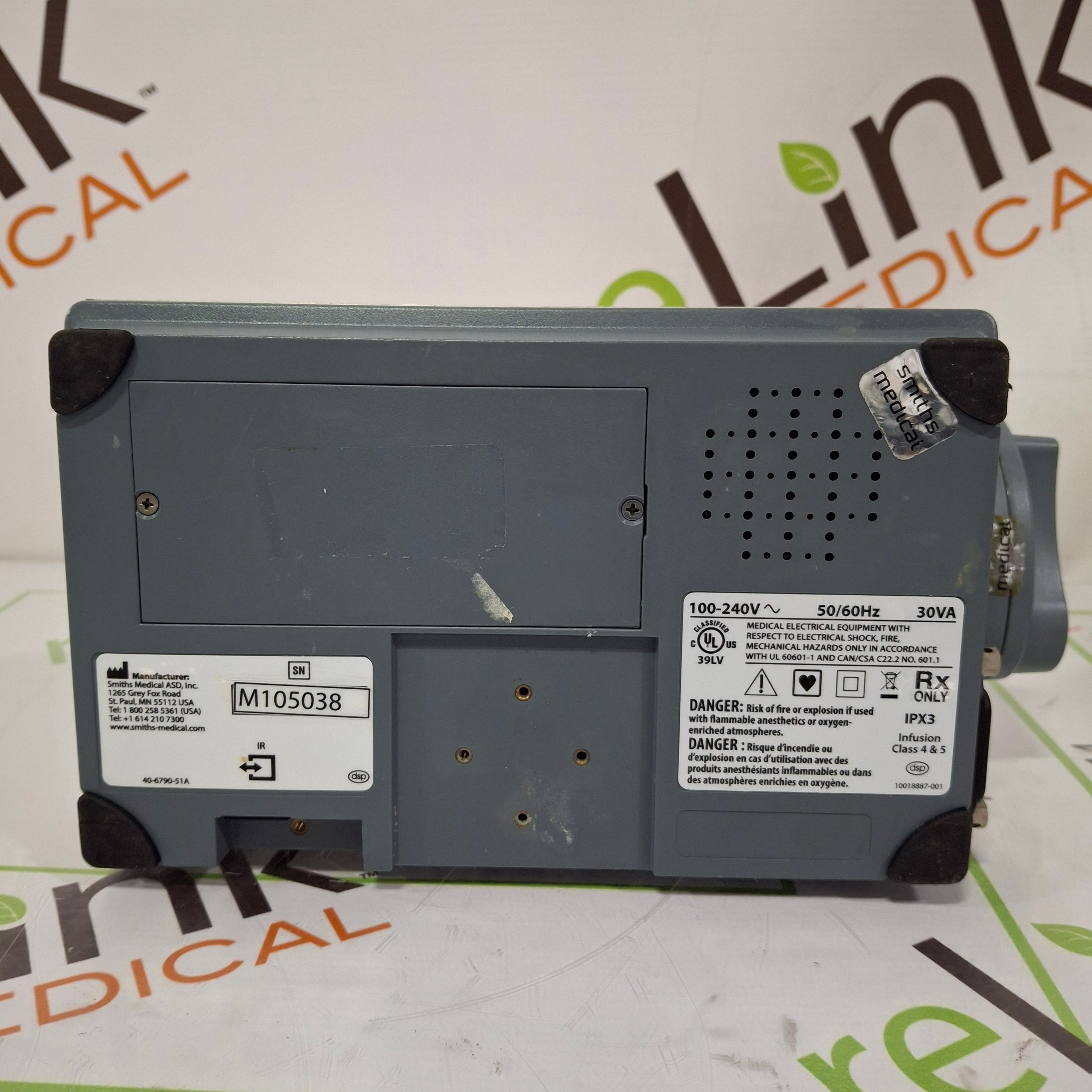 Smiths Medical Medfusion 3500 Version 6 Syringe Infusion Pump