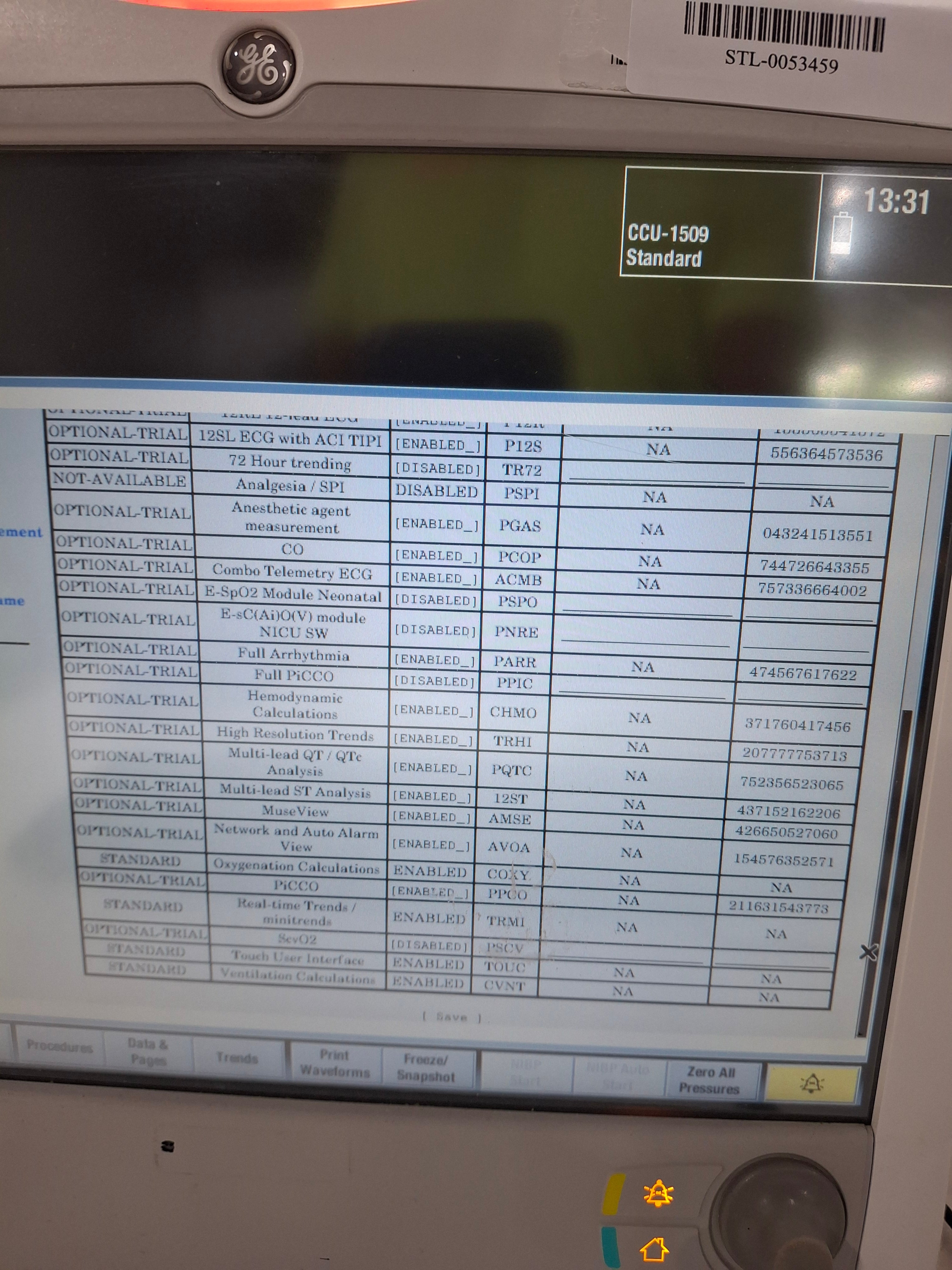 GE Healthcare Carescape B650 Critical Care Patient Monitor