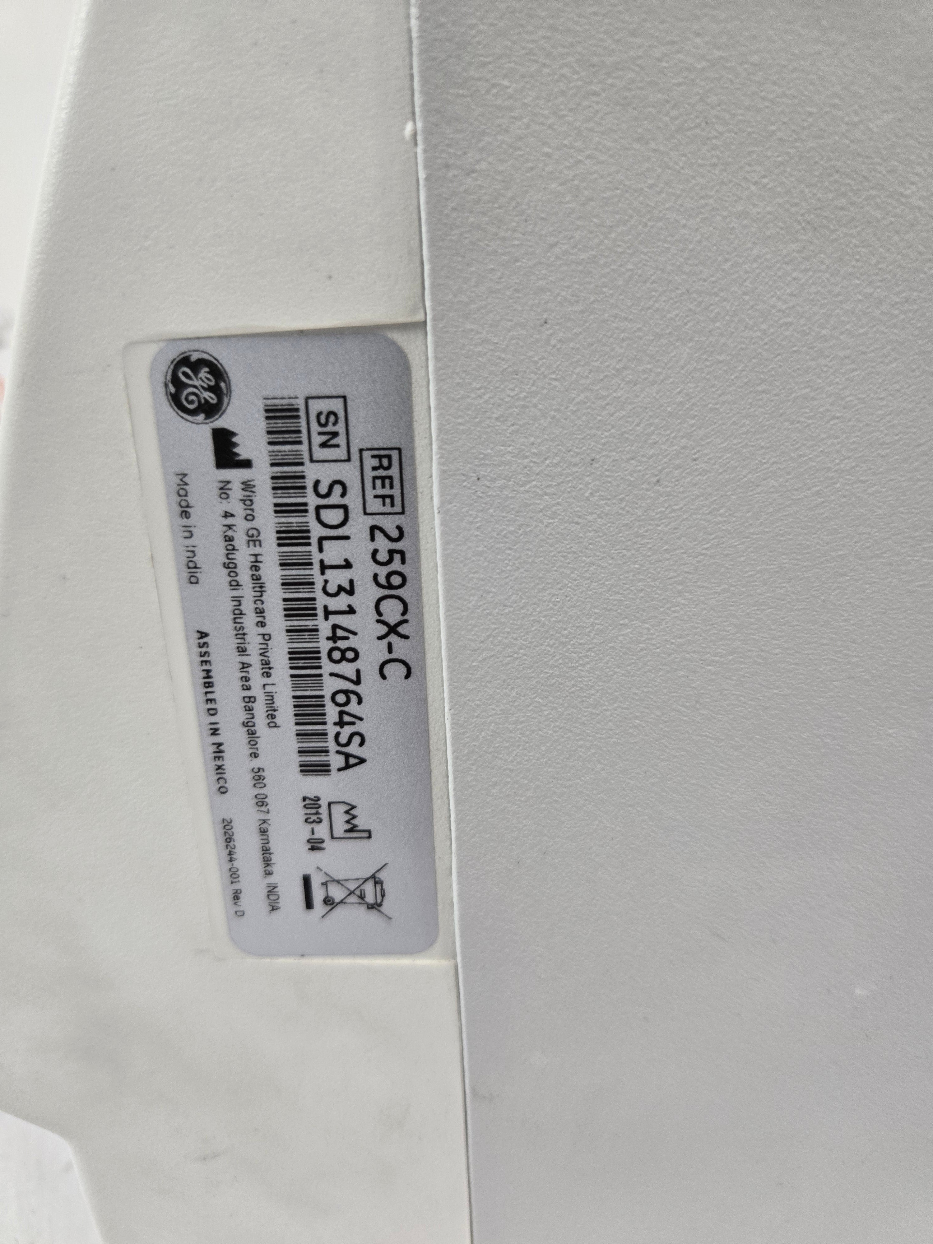 GE Healthcare Corometrics 250cx Series Model 259cx-c Fetal Monitor