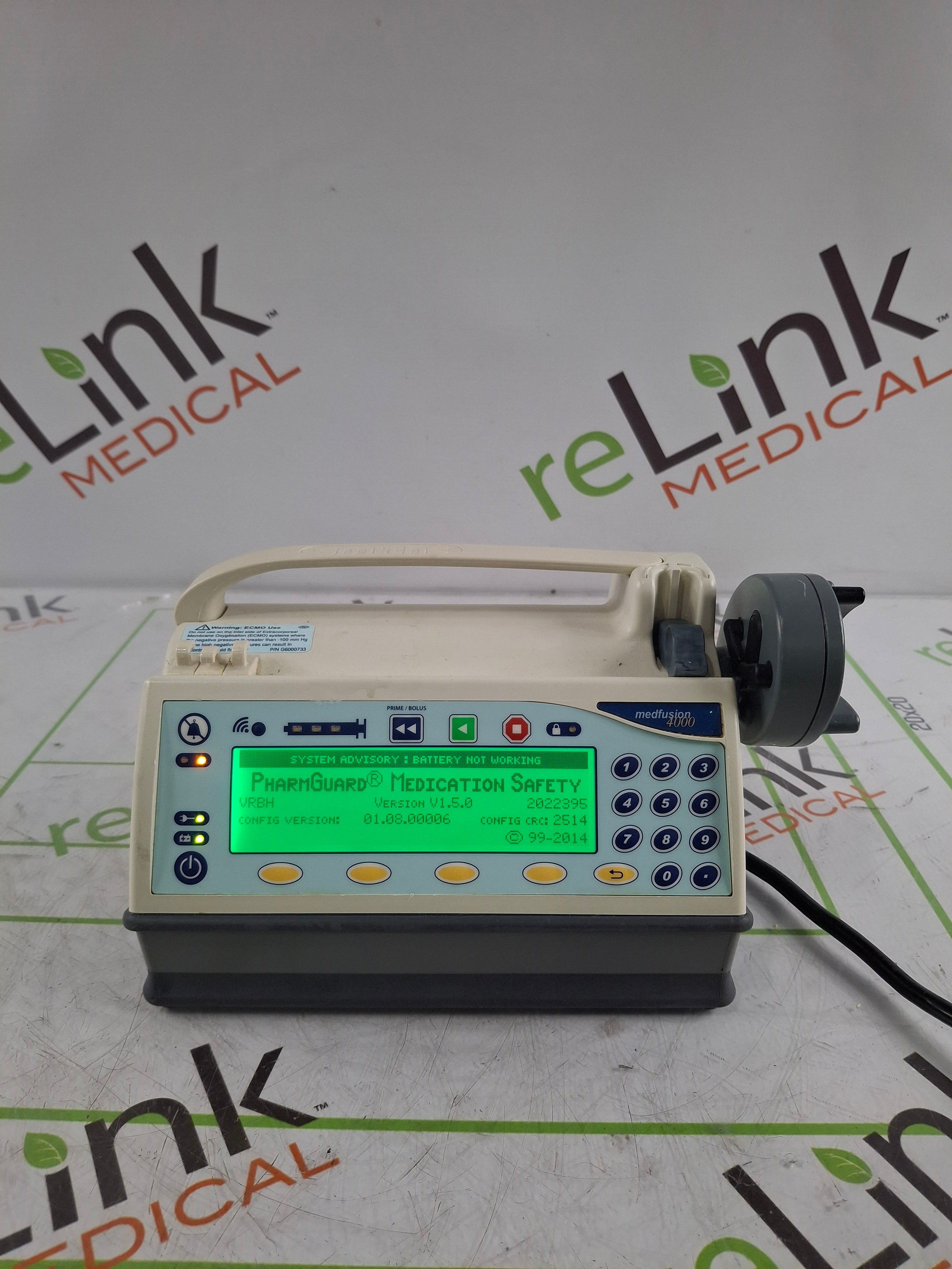 Smiths Medical Medfusion 4000 Syringe Infusion Pump