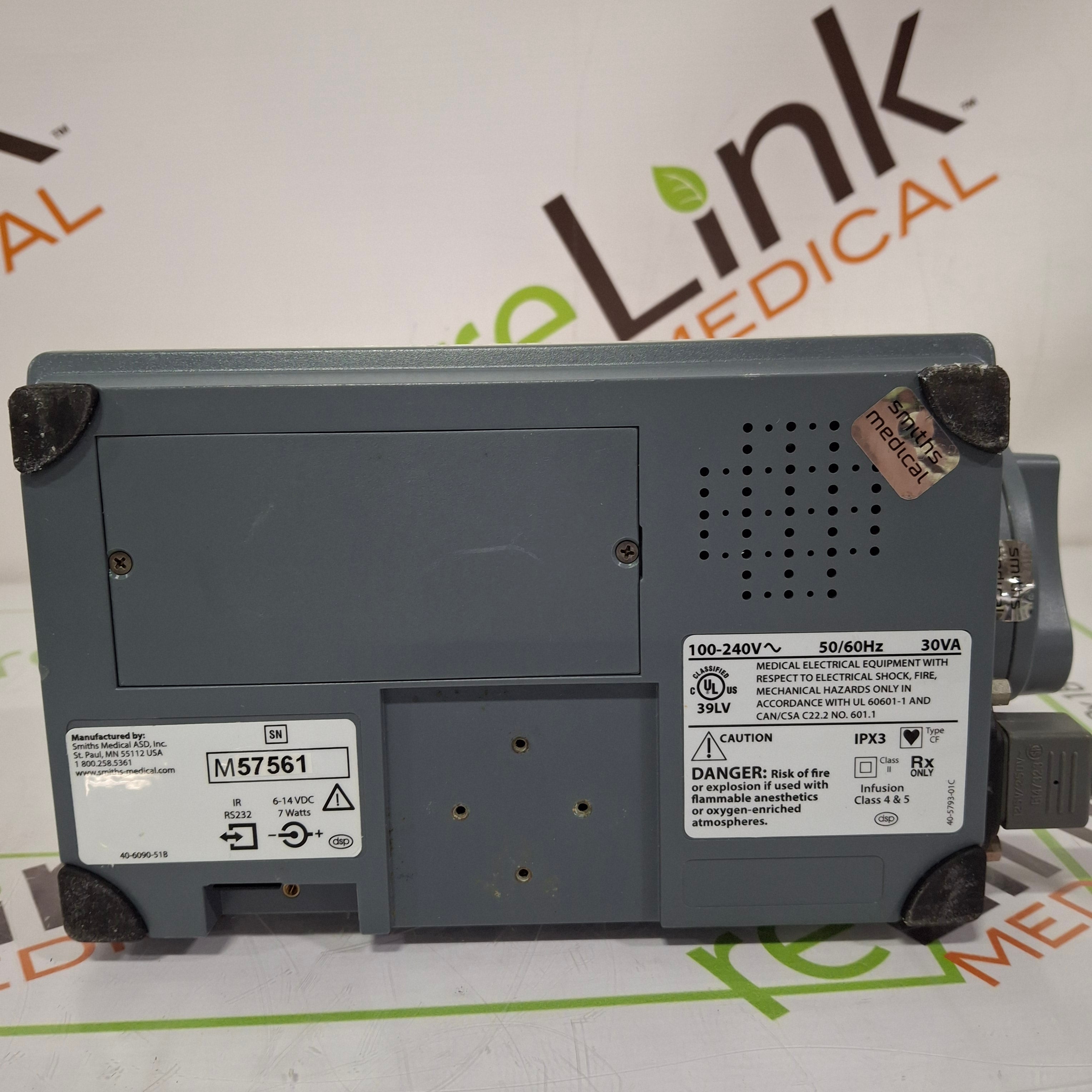 Smiths Medical Medfusion 3500 Version 5 Syringe Infusion Pump