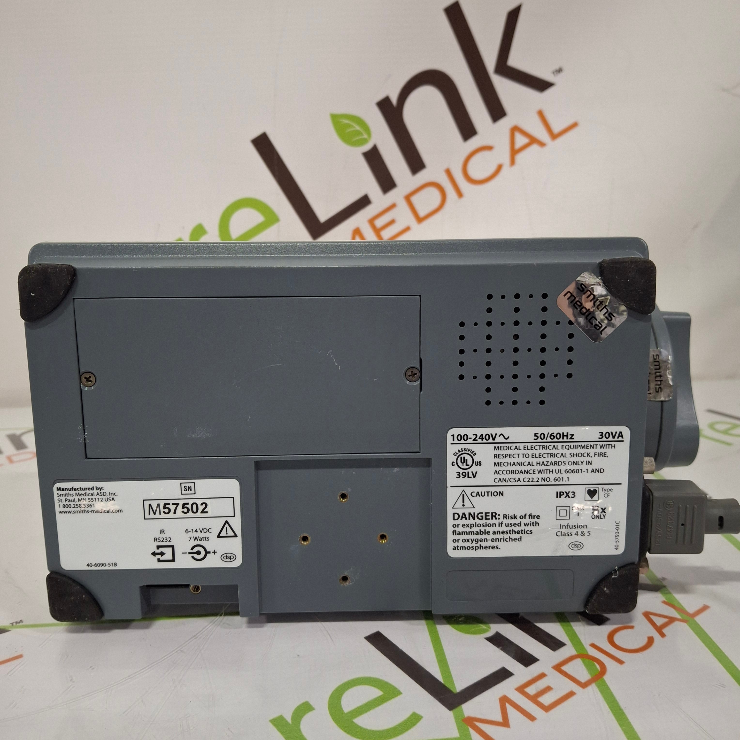 Smiths Medical Medfusion 3500 Version 5 Syringe Infusion Pump