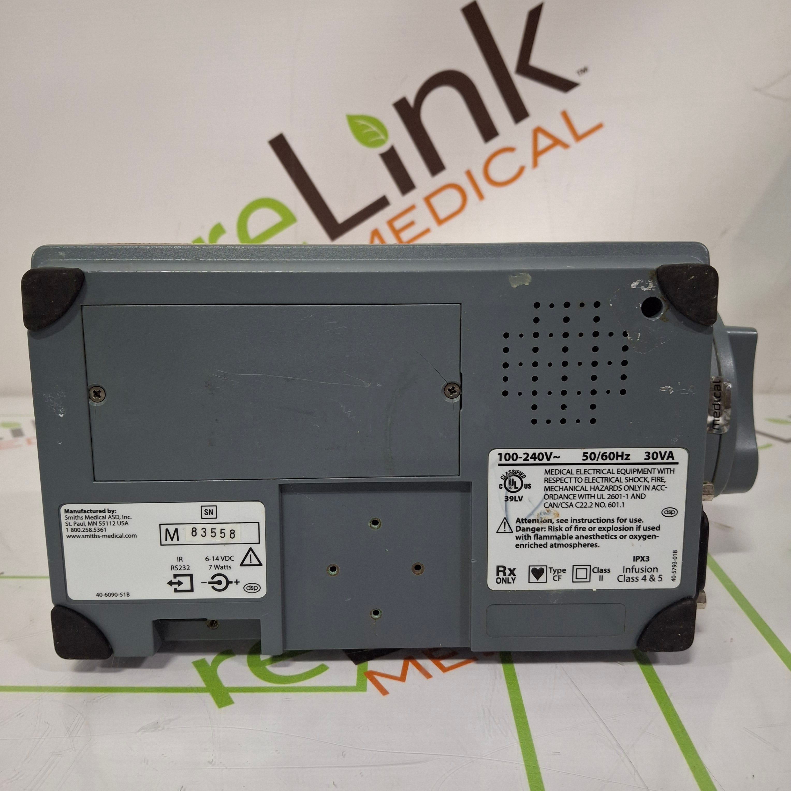 Smiths Medical Medfusion 3500 Version 6 Syringe Infusion Pump