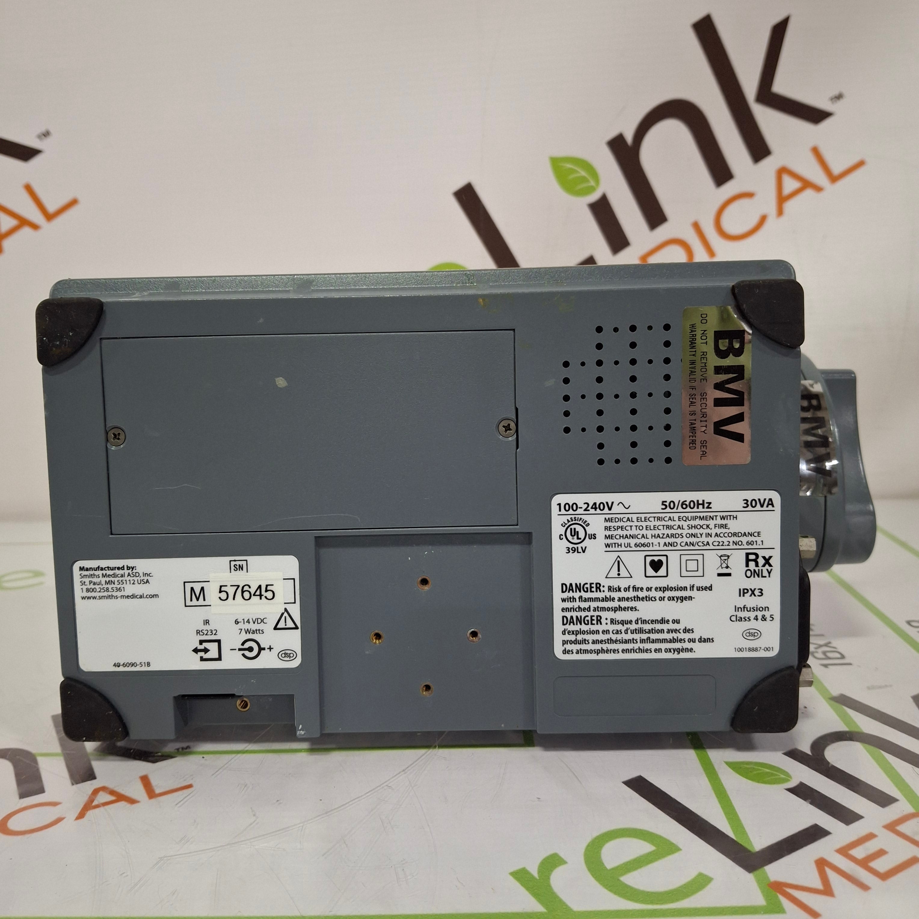 Smiths Medical Medfusion 3500 Version 5 Syringe Infusion Pump