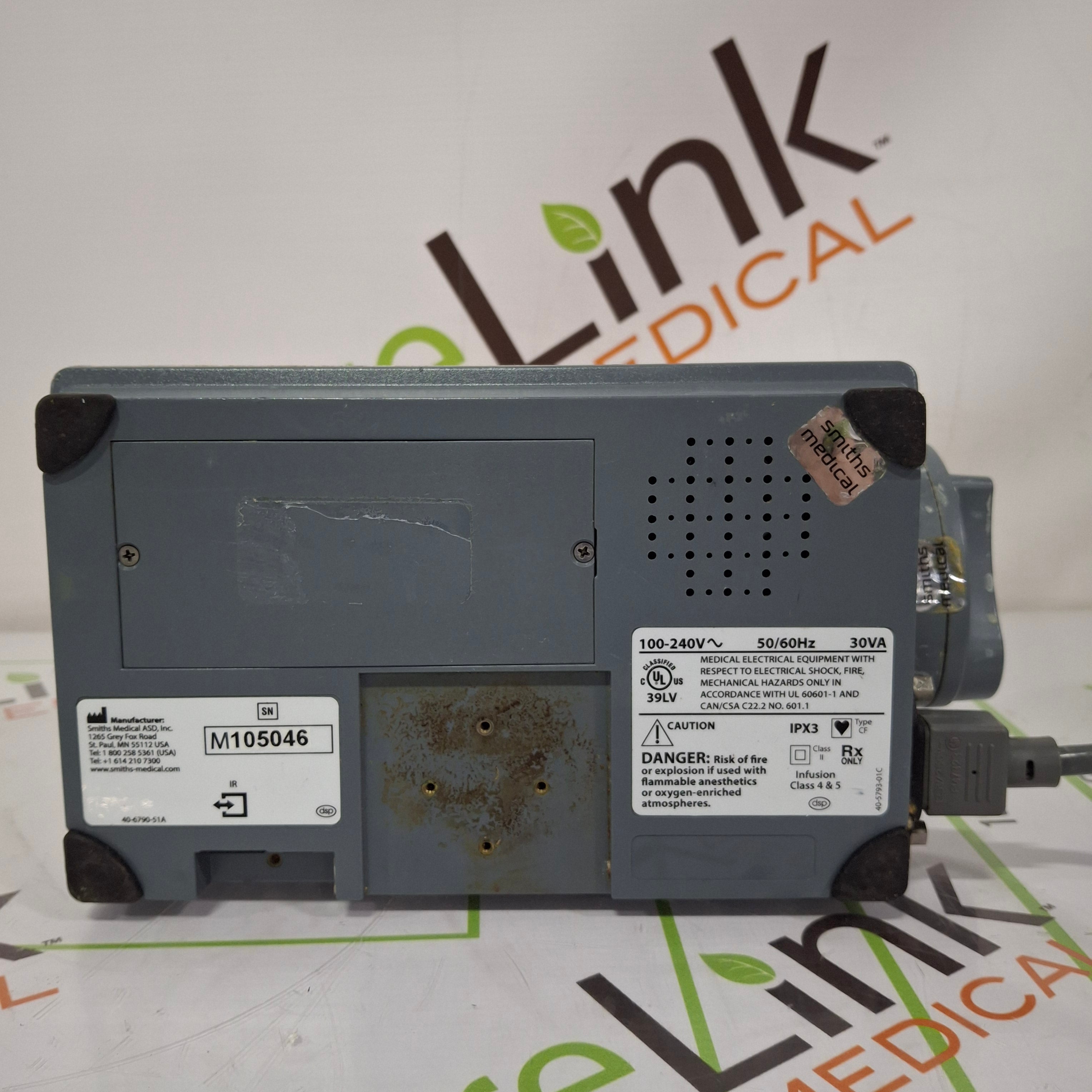Smiths Medical Medfusion 3500 Version 6 Syringe Infusion Pump