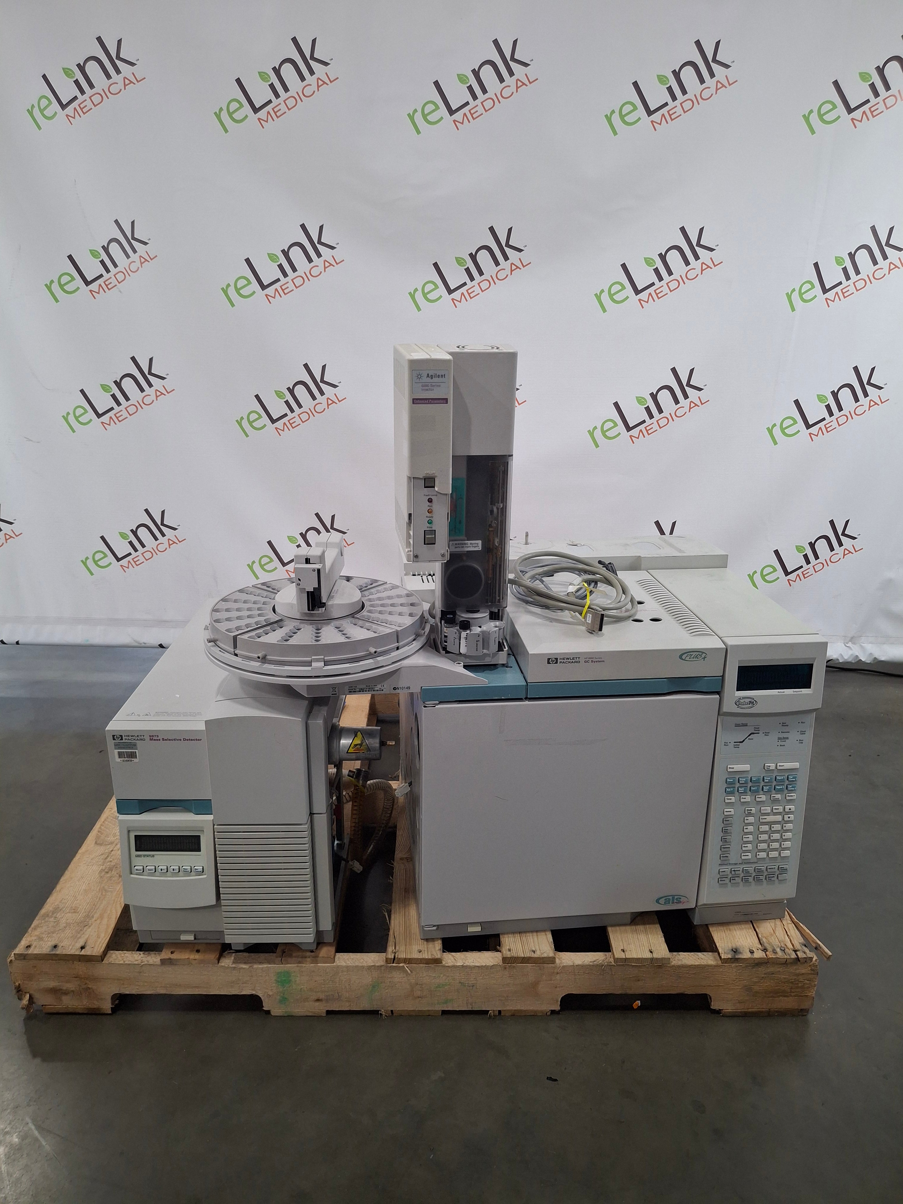 Agilent 6890N 5973 MSD GCMS Gas Chromatograph Mass