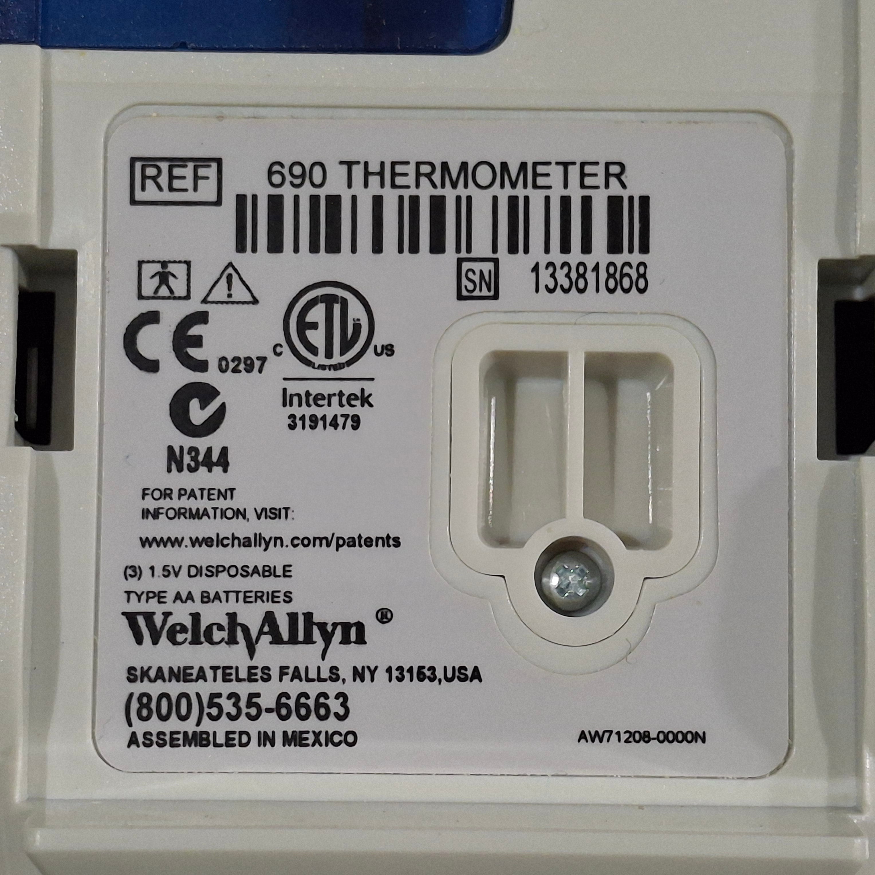 Welch Allyn SureTemp Plus 690 Thermometer