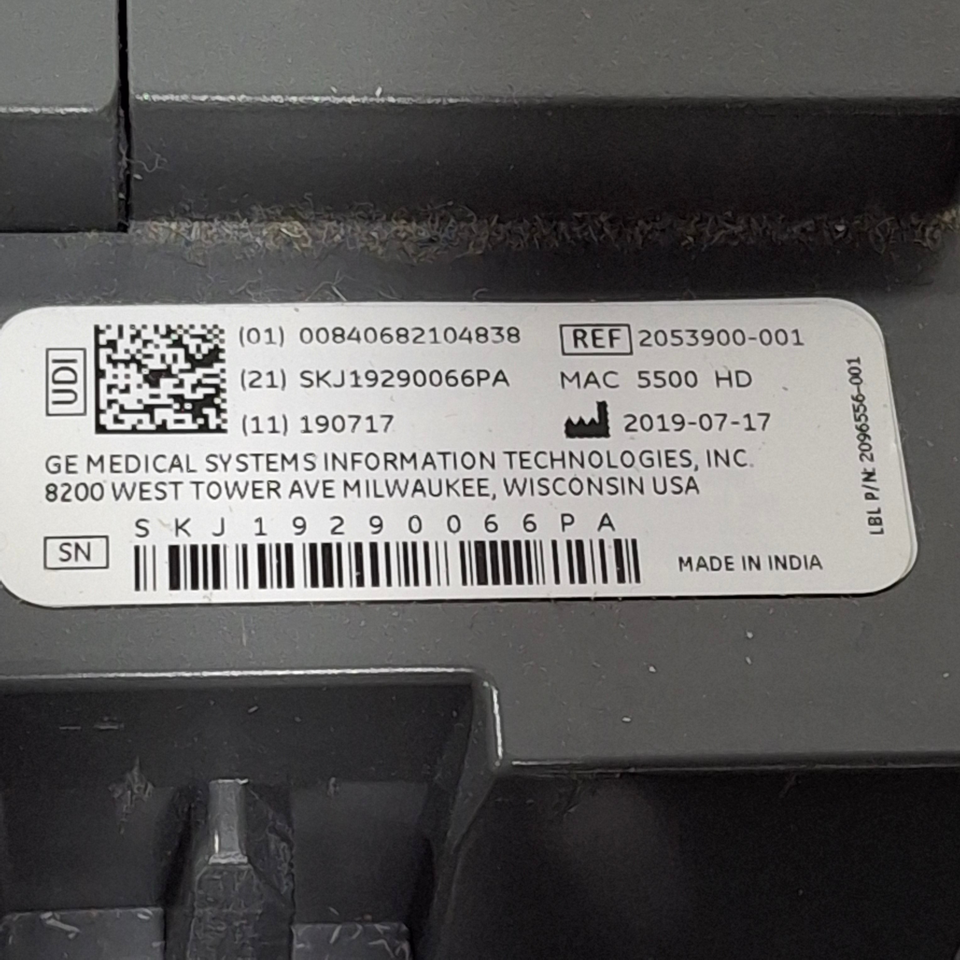 GE Healthcare MAC 5500 HD ECG without CAM Module
