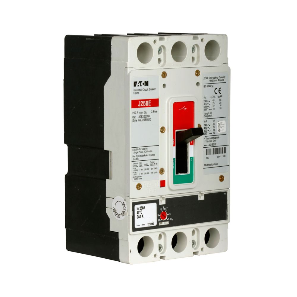 JGE3200FAG | Eaton Series G 200A 3-Pole Molded Case Circuit Breaker