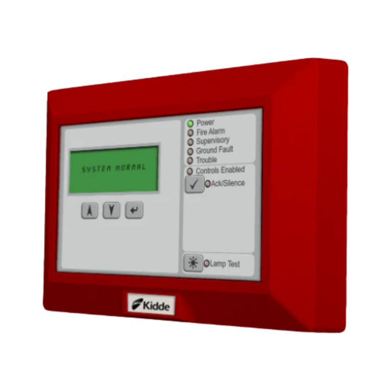 Kidde K-RLCD-R R-Series LCD Text Annunciator Red Without Common Controls