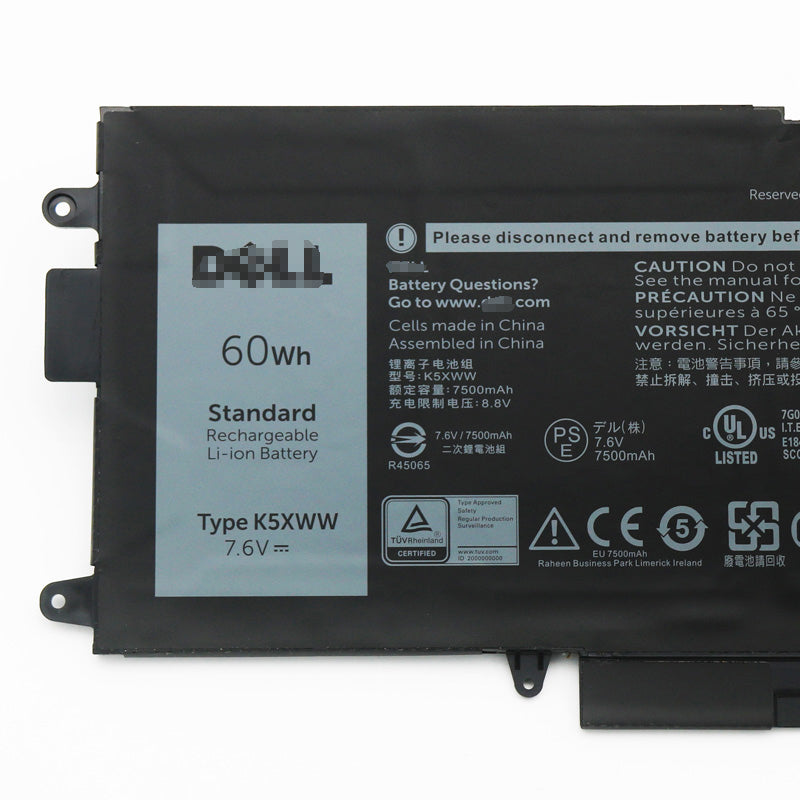 K5XWW 60Wh Battery For Dell Latitude 7390 2-in-1 L3180 5289