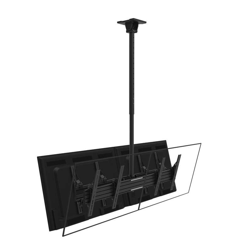 Kanto Back-to-Back Quad Screen TV Ceiling Mount for Four 40" to 45" TVs