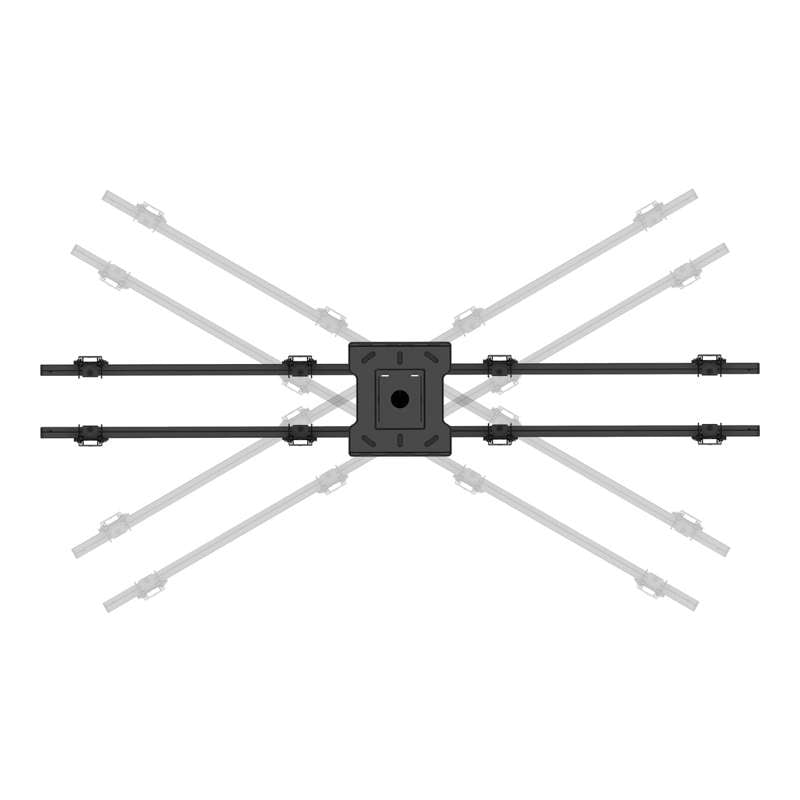Kanto Back-to-Back Quad Screen TV Ceiling Mount for Four 40" to 45" TVs