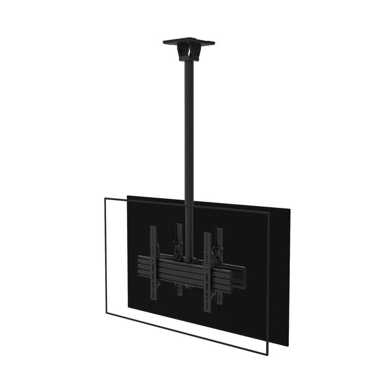 Kanto Back-to-Back Dual Screen TV Ceiling Mount for 40" to 80" TVs