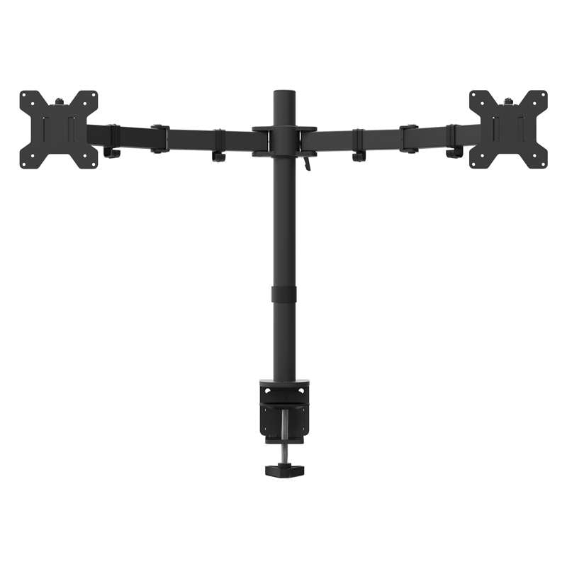 Kanto Height Adjustable Desktop Arm Dual Monitor Stand for 17" to 27" Monitors