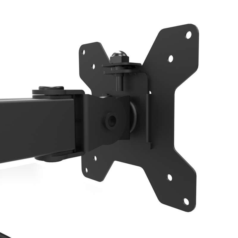 Kanto Height Adjustable Desktop Arm Dual Monitor Stand for 17" to 27" Monitors