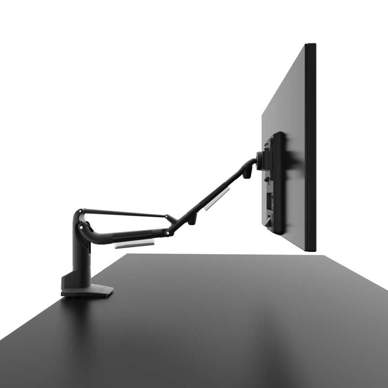 Kanto Single-Monitor Gas Shock Desktop Mount for 17-inch to 32-inch Displays - Black