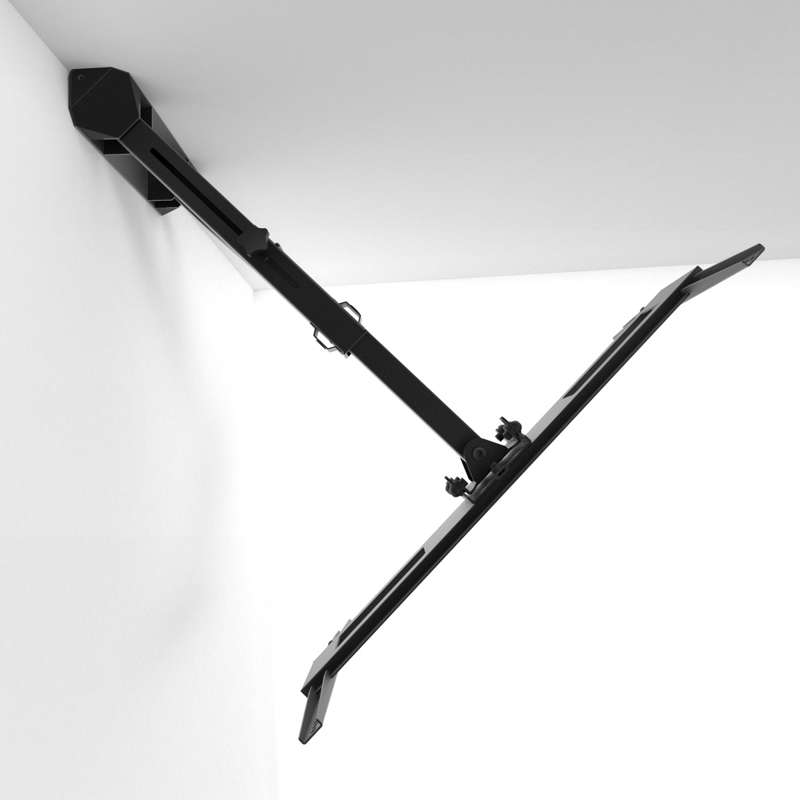 Kanto Telescoping Corner TV Mount for 40-inch to 60-inch TVs - Black