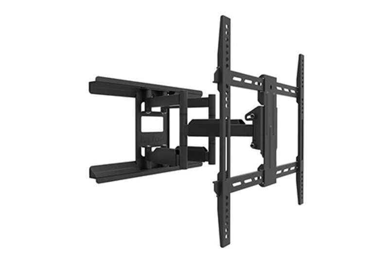 Kanto Full-Motion Metal Stud TV Mount with SNAPTOGGLE Heavy-Duty Toggle Bolts for 34" to 65" TVs - Black